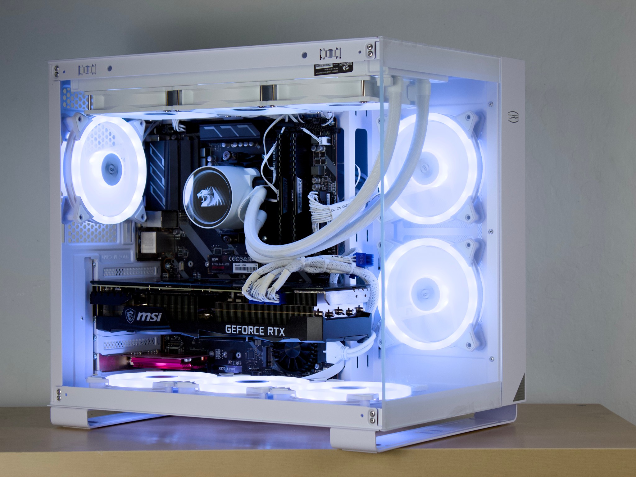 ❄️1440P Powerhouse❄️ - RTX 3080 TI, Ryzen 7 5800X, 32GB RAM, 1TB NVMe - Whiteout/WiFi/ARGB