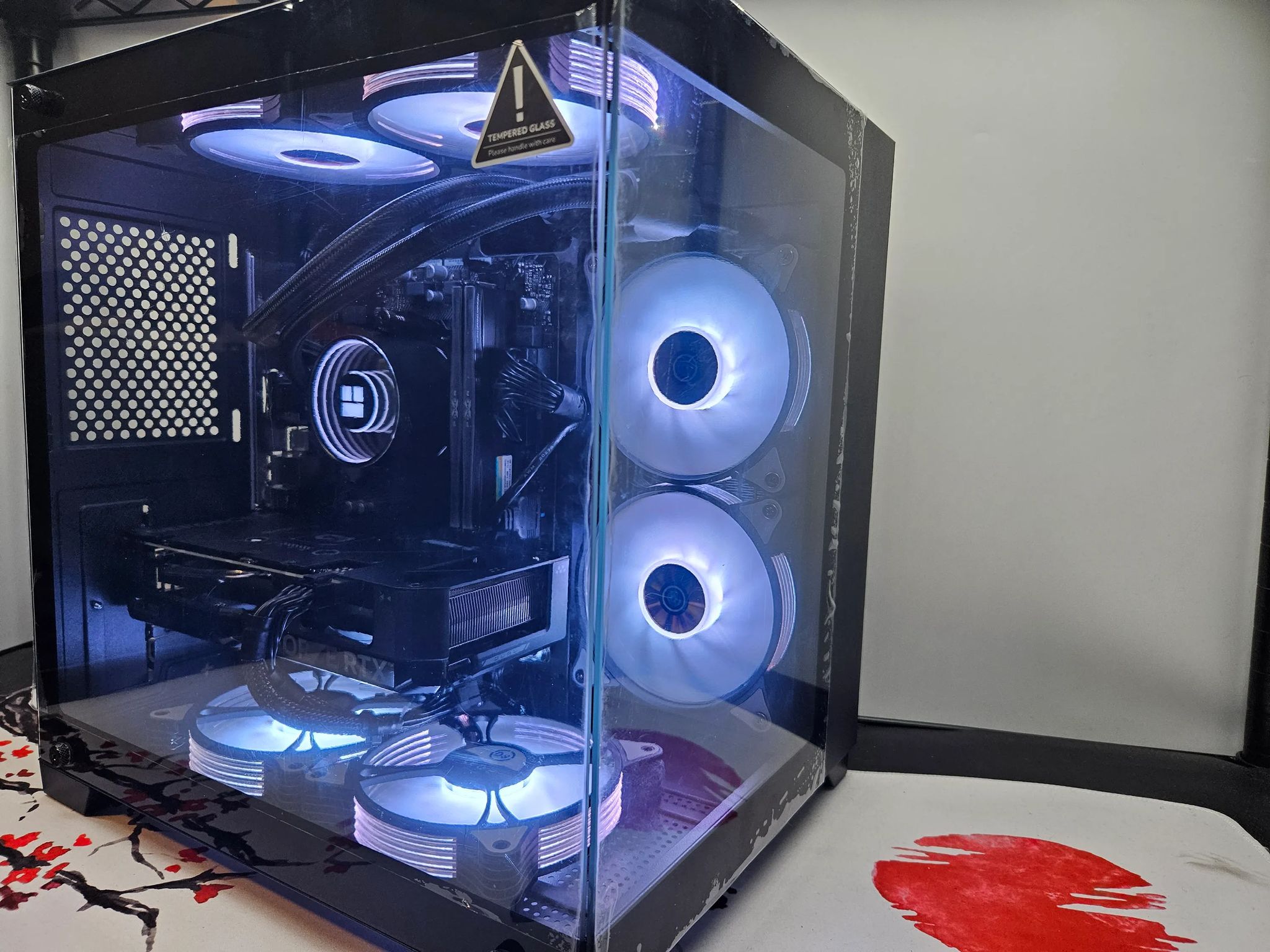 Dark Side Liquid cooled Rig Ryzen 5 5600 / 16GB RAM / 1TB SSD / RTX 4060 **DENTSALE**