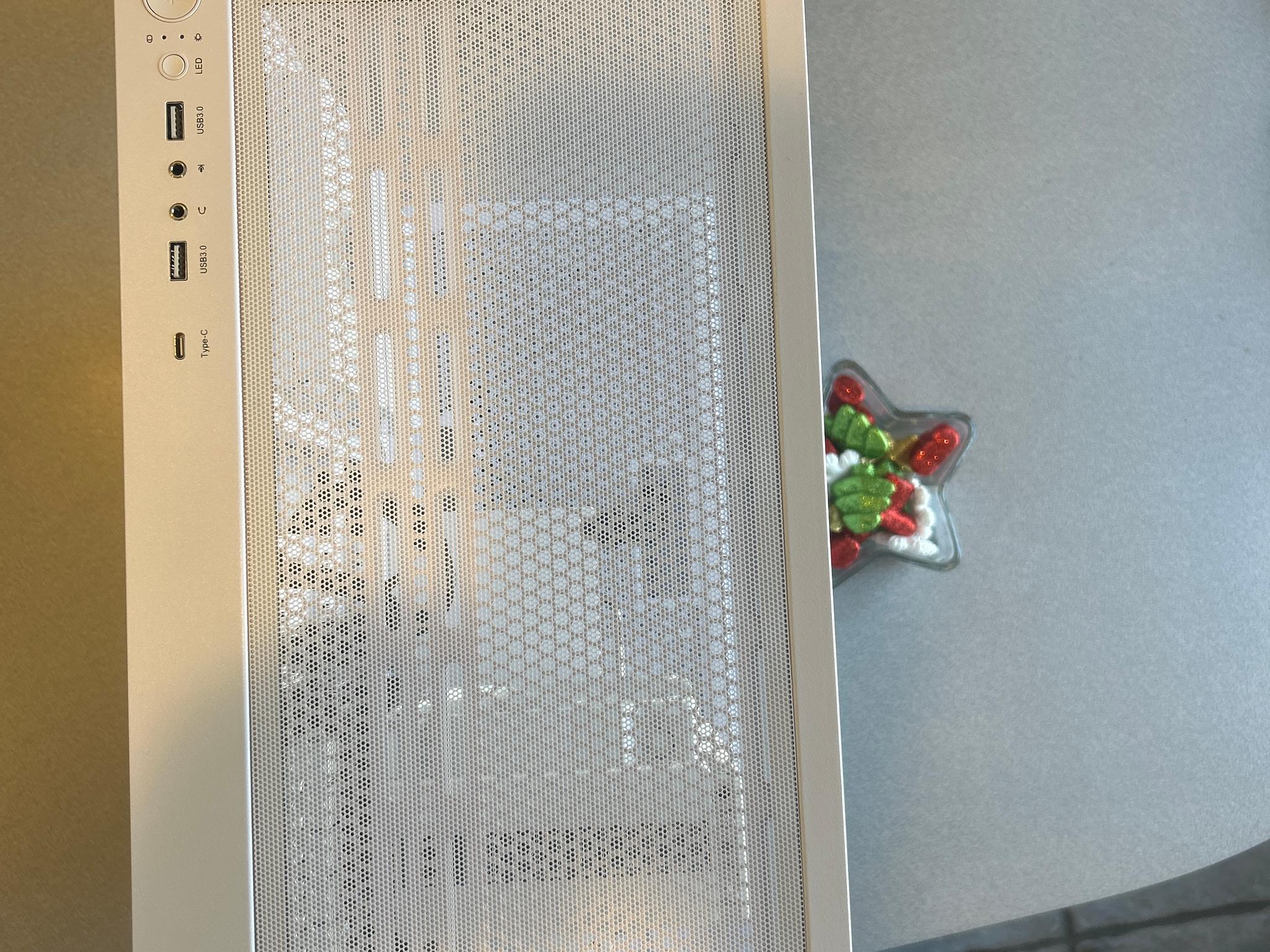 White gaming PC for beginners.