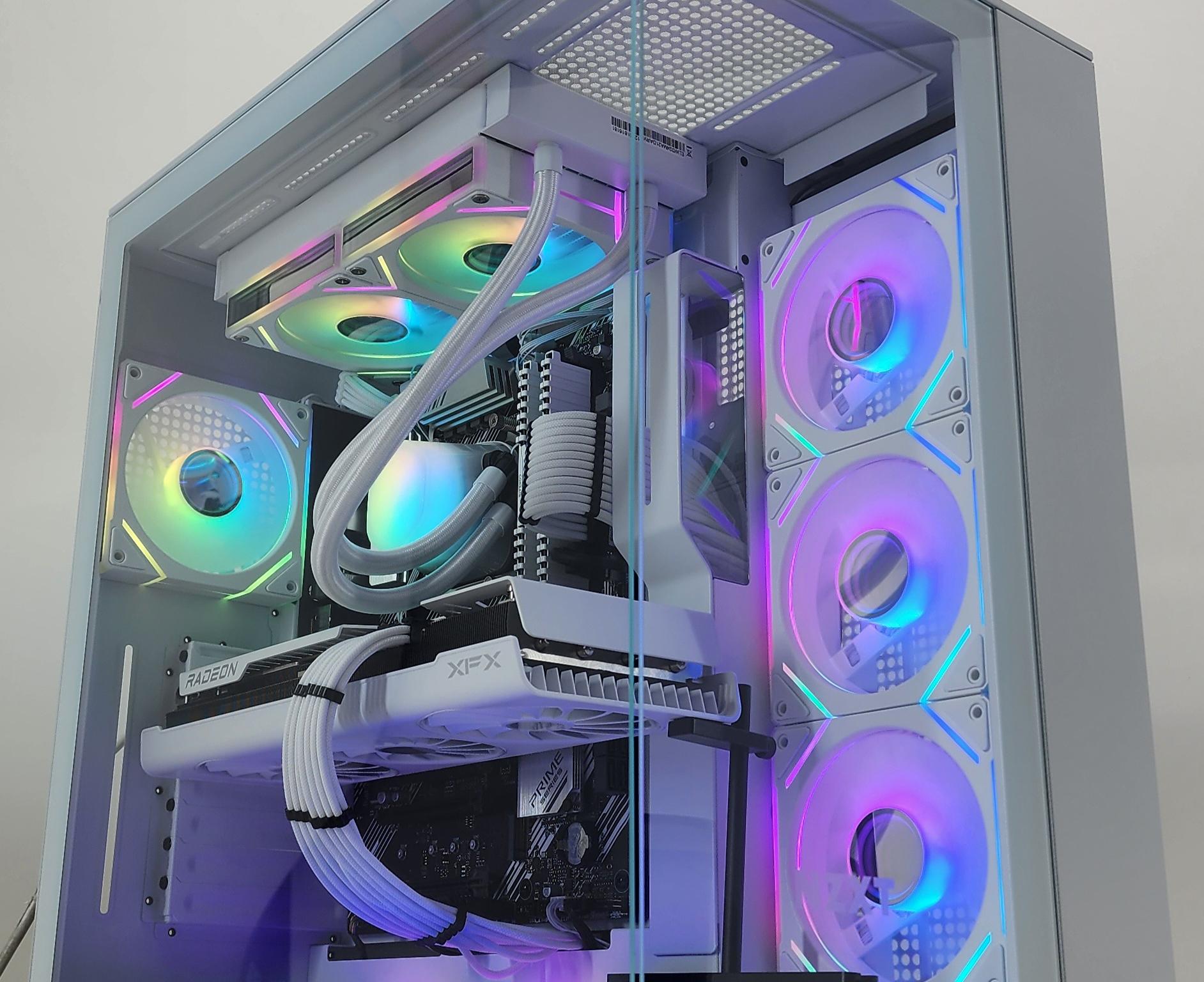 Gaming PC Ryzen 7 5700X 32GB RAM 1TB SSD RX 7800 XT 16GB Windows 11 Computer