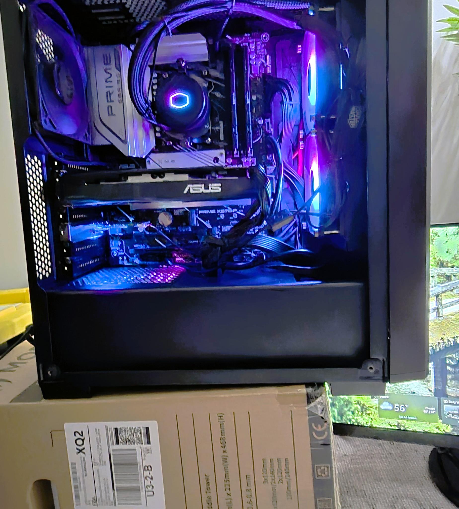 AMD Gaming PC Ryzen 7900X,Asus prime x670P, 32GB G.Skill Flare FX5 RAM, Asus AMD RX 580, AOI