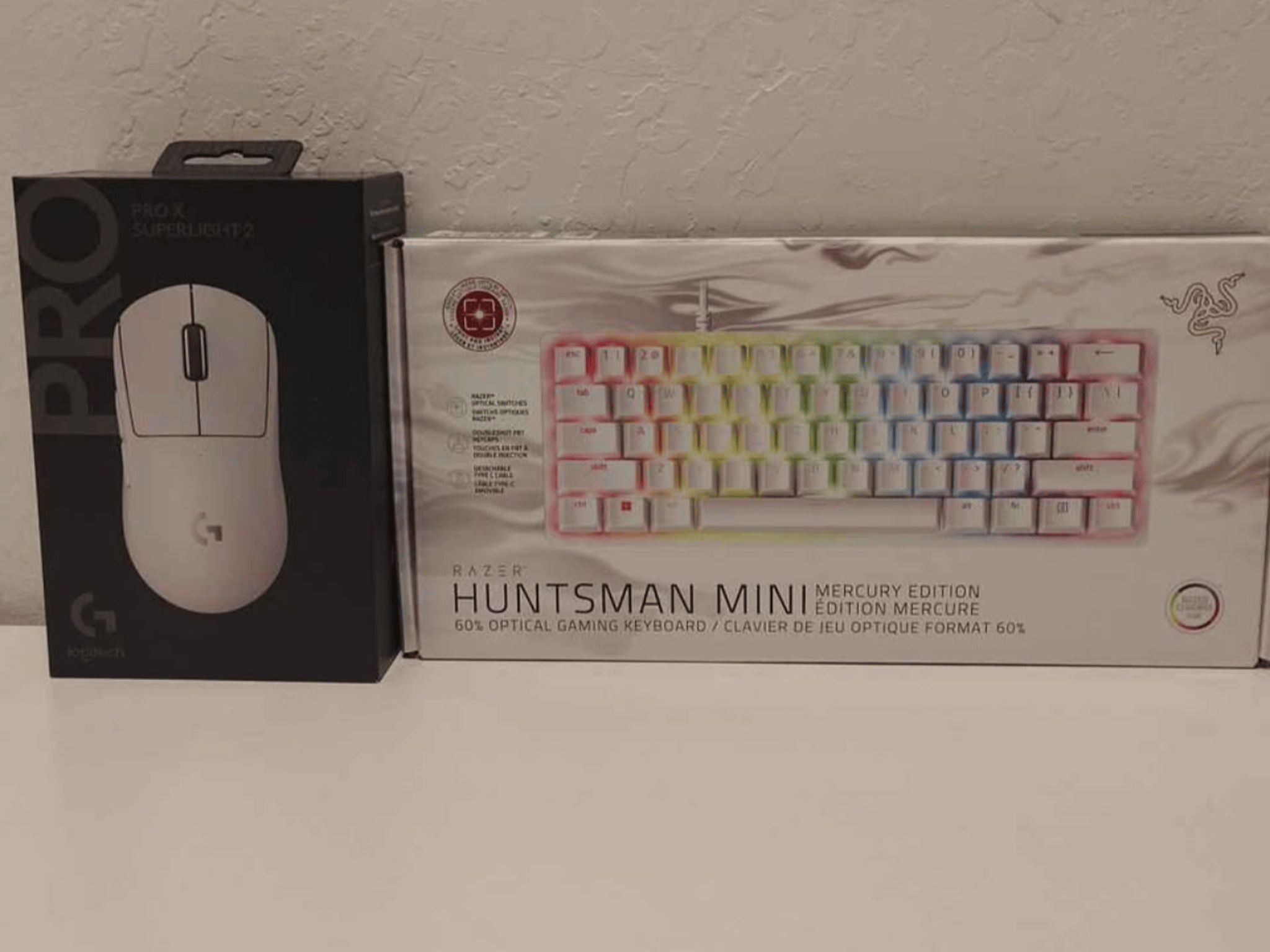 On sale, Best price! Logitech G Pro X Superlight 2 with a Razer Huntsman Mini