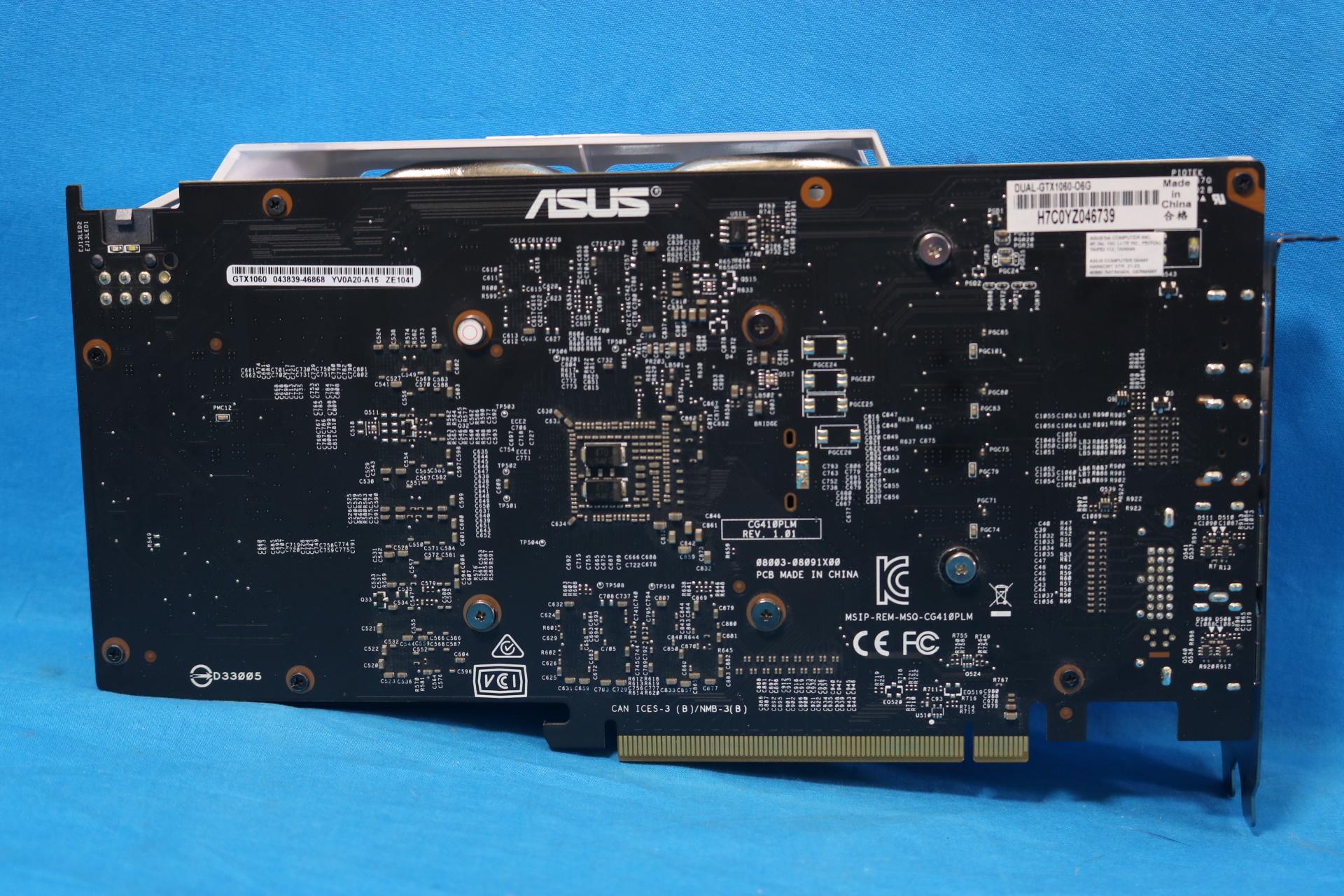 ASUS GeForce GTX 1060 Dual OC 6GB GDDR5 PCIe 3.0 x16 Desktop GPU DUAL-GTX1060-O6G