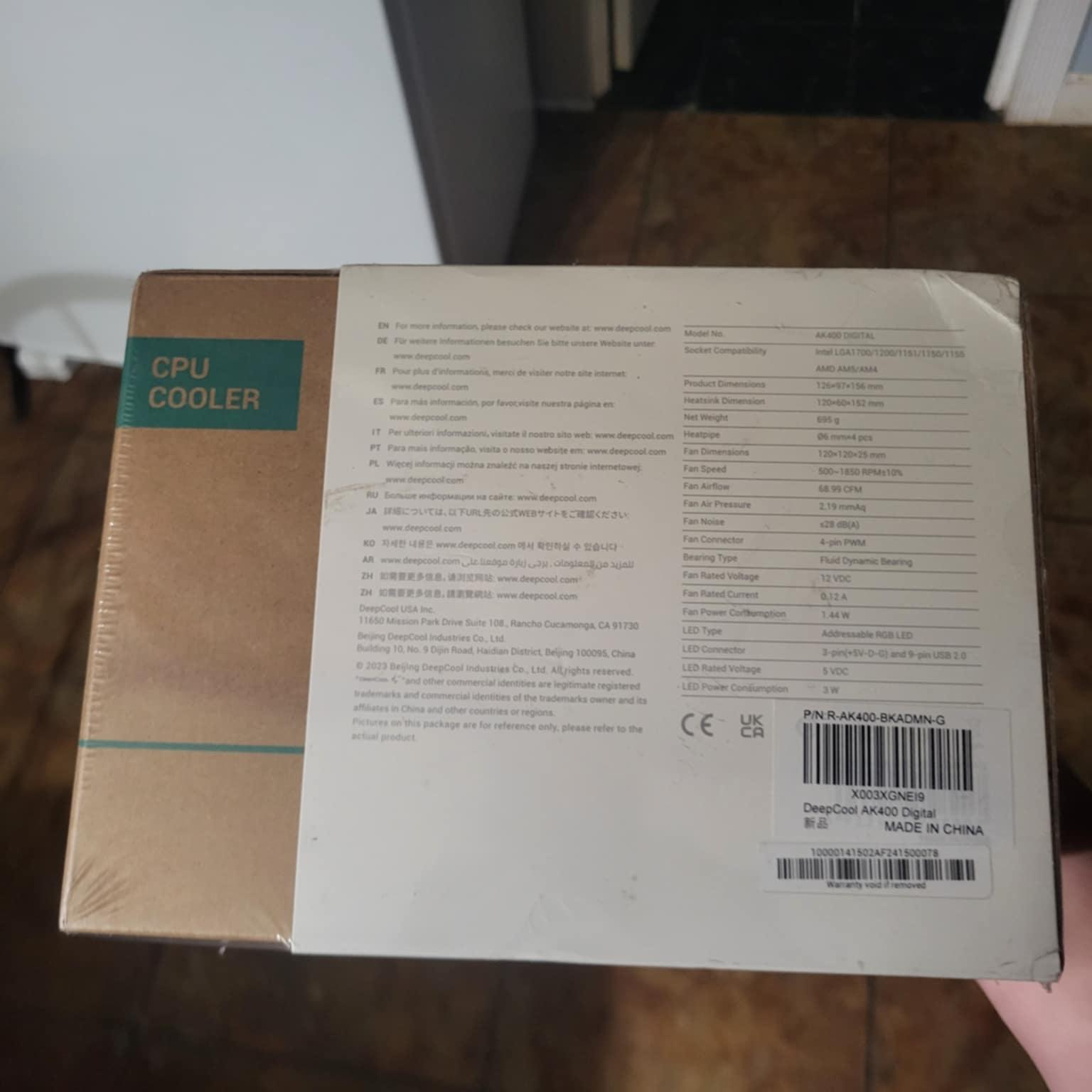 Deepcool AK400 Digital CPU Cooler