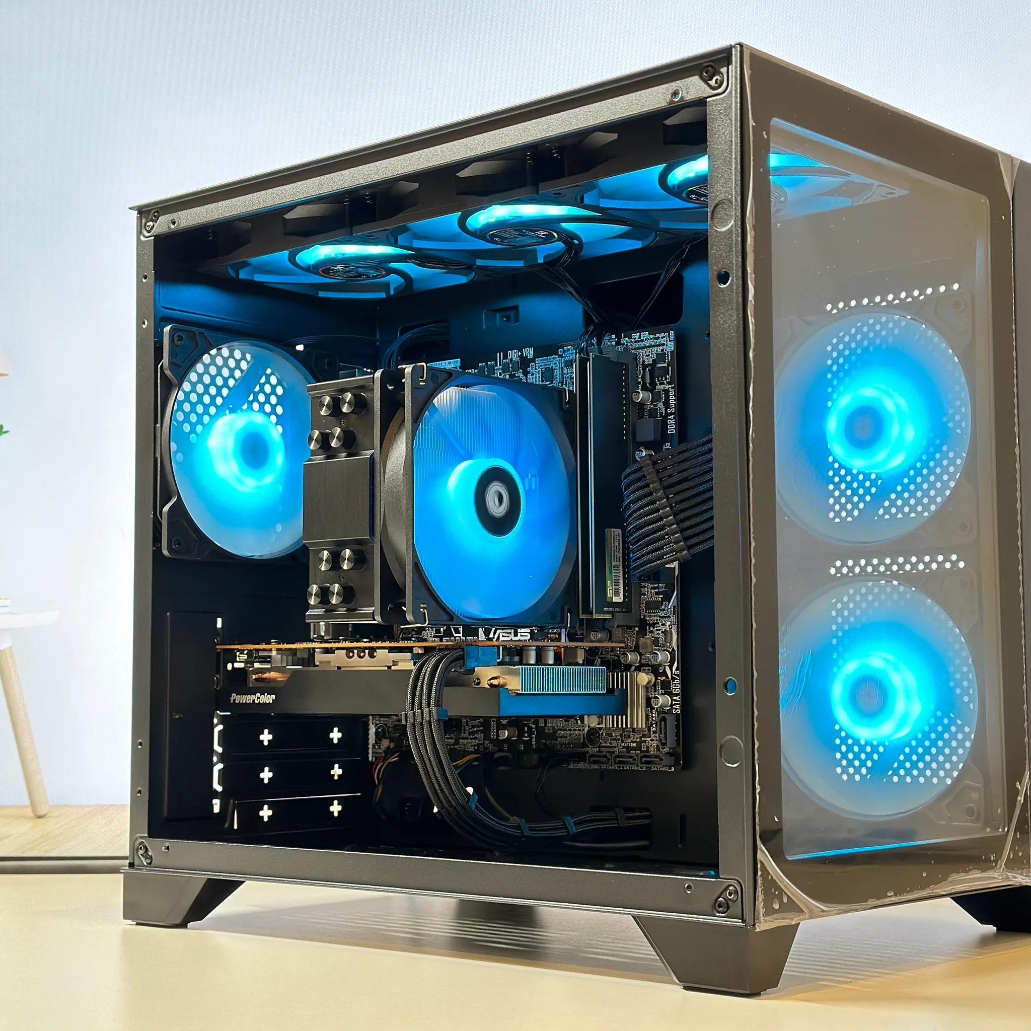 🔥Gaming PC🔥AMD RX 6600 8GB🔖Ryzen 5 5500🔖16GB DDR4🔖1TB SSD NVME