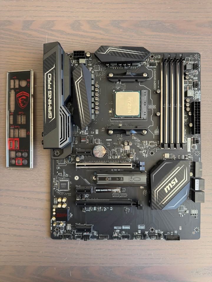 MSI B350 Gaming Pro Carbon Motherboard & Ryzen 5 1600 AM4 CPU