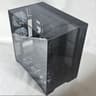 Black PC Case with Tempered Glass w/ 5 Fans