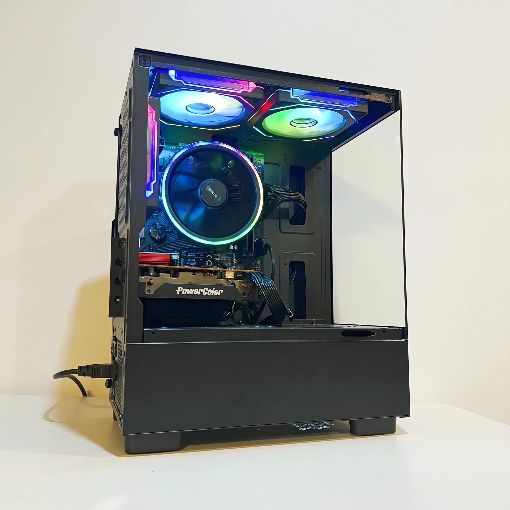 🔥SALE🔥 R5-4500|RX 6500XT|16GB RAM|WIFI|ARGB Fans|-DepxTech Pre-Built PC
