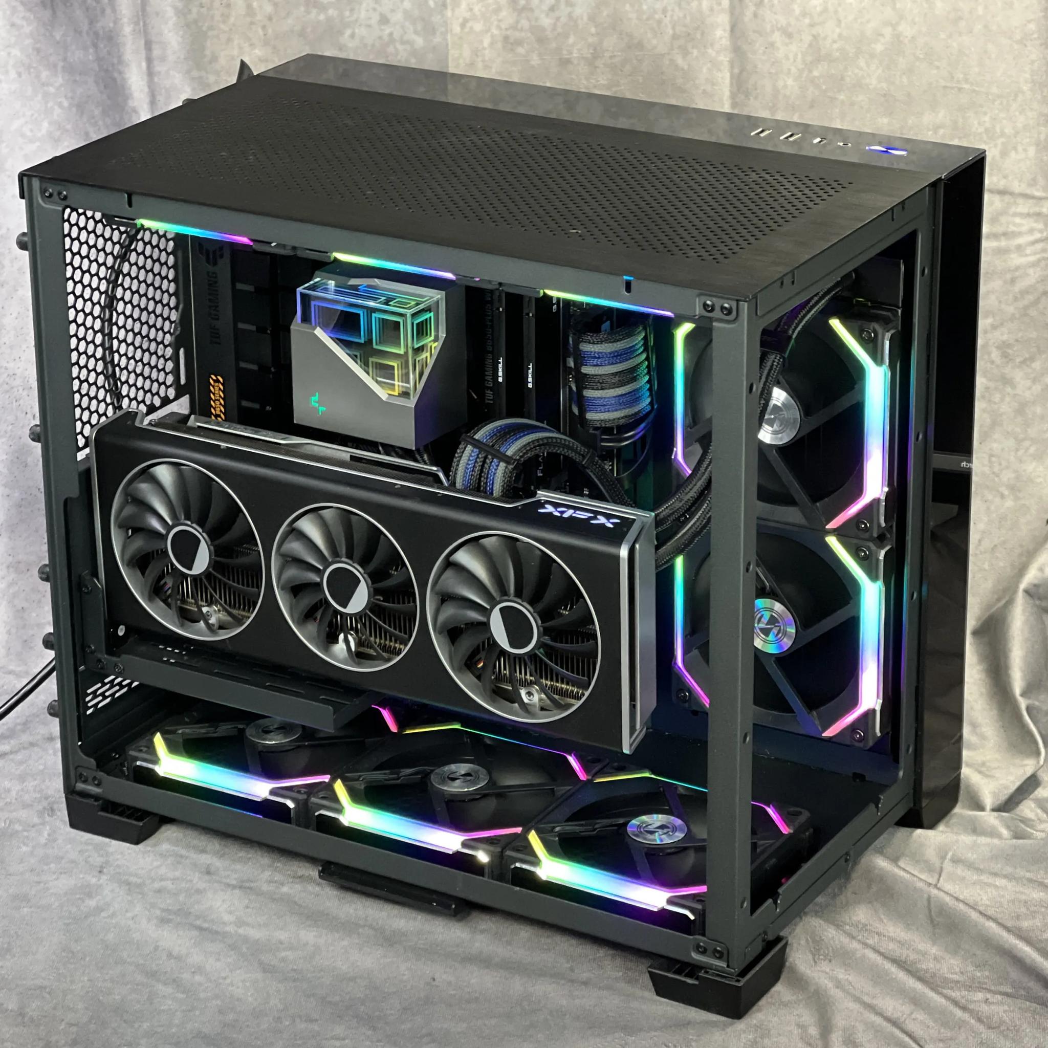 Custom Gaming PC - 7600X3D, 7800 XT, 32GB DDR5-6000, 1TB Gen 4 NVMe, full custom cables