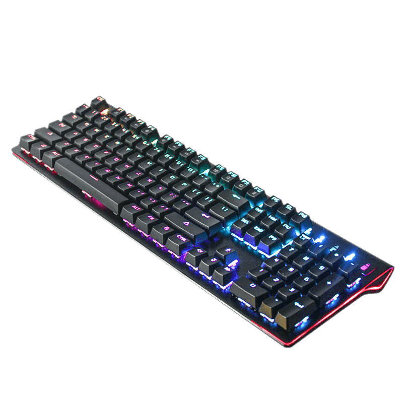 K801 Mechanical Gaming Keyboard – RGB Backlit, Blue Switches, Anti-Ghosting, Full-Size 104 Keys