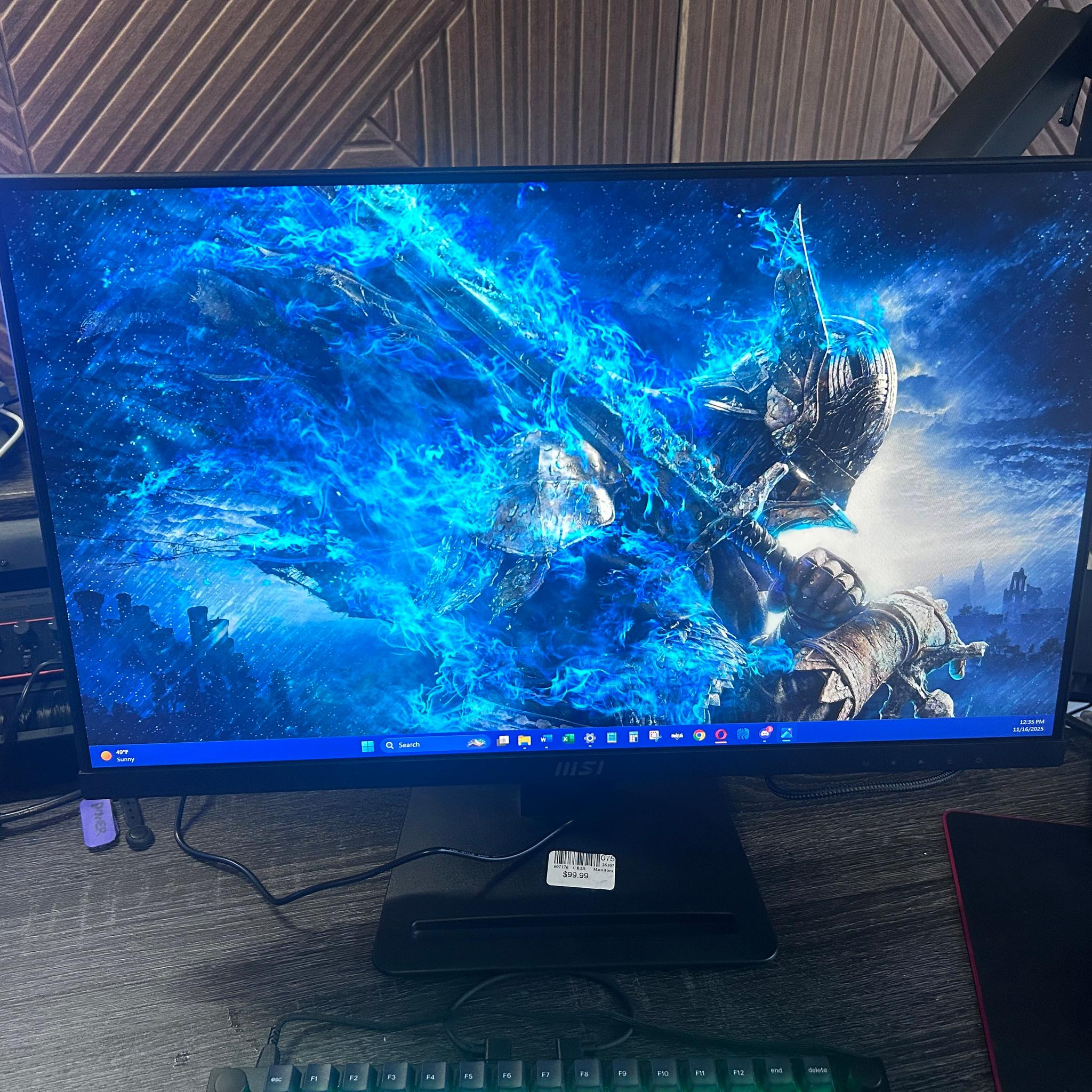 MSI 24” Full HD (1920 x 1080) 100Hz LED Monitor (PRO MP243X)