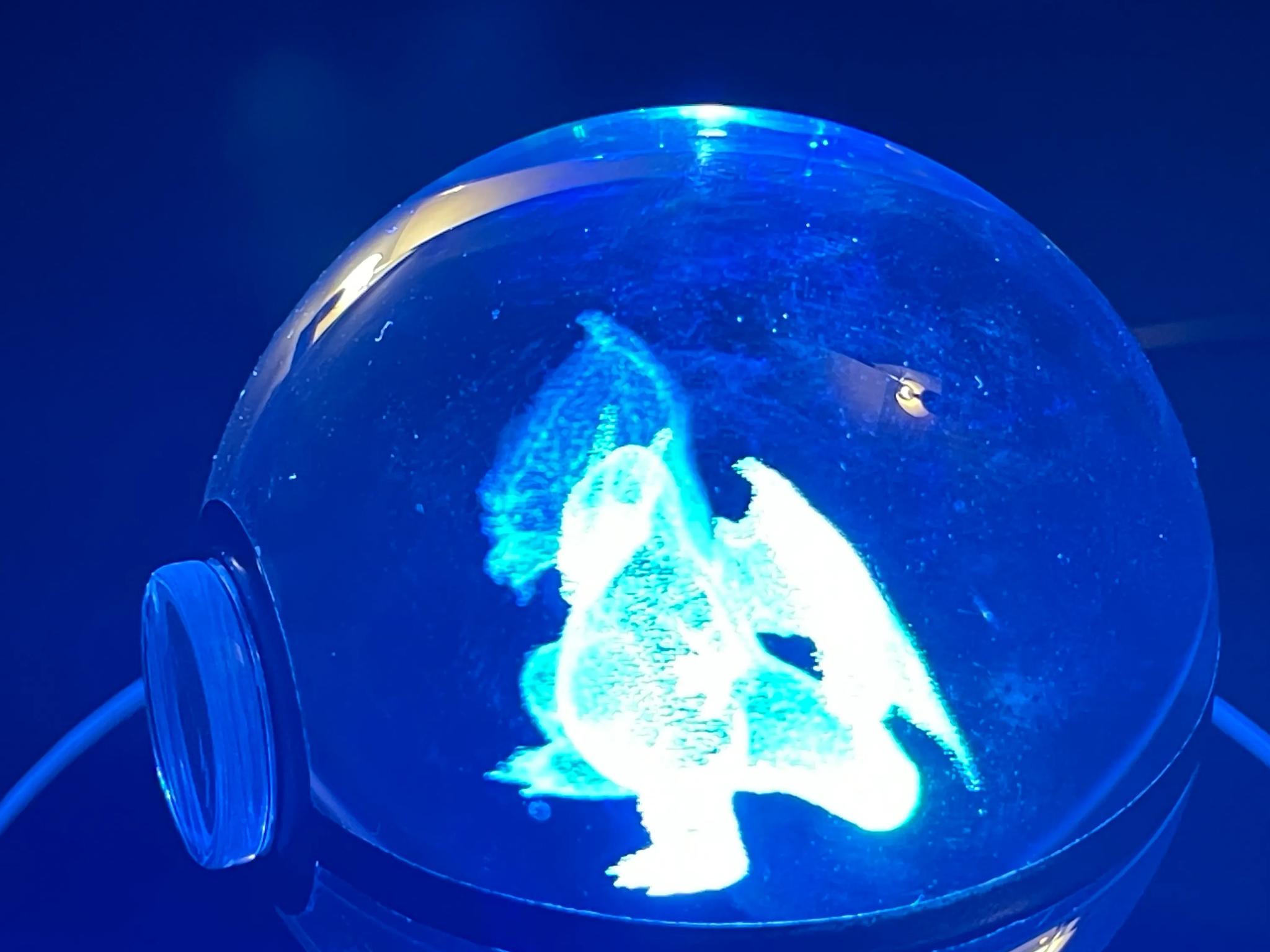 Charizard Crystal Ball With RGB Stand