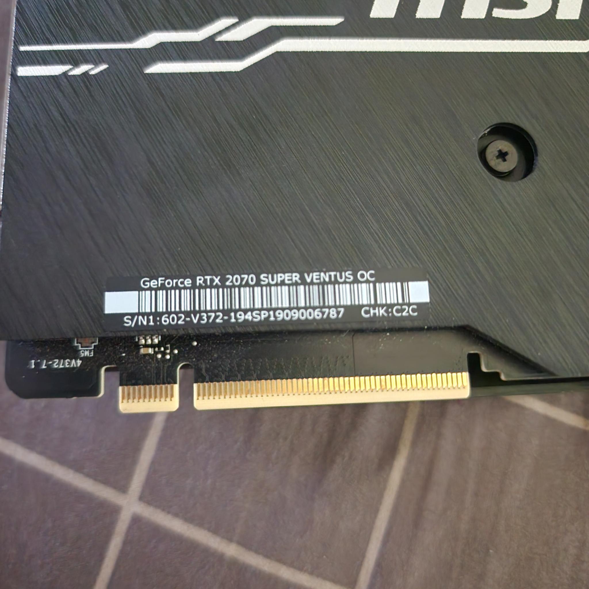 MSI GeForce RTX 2070 SUPER VENTUS OC