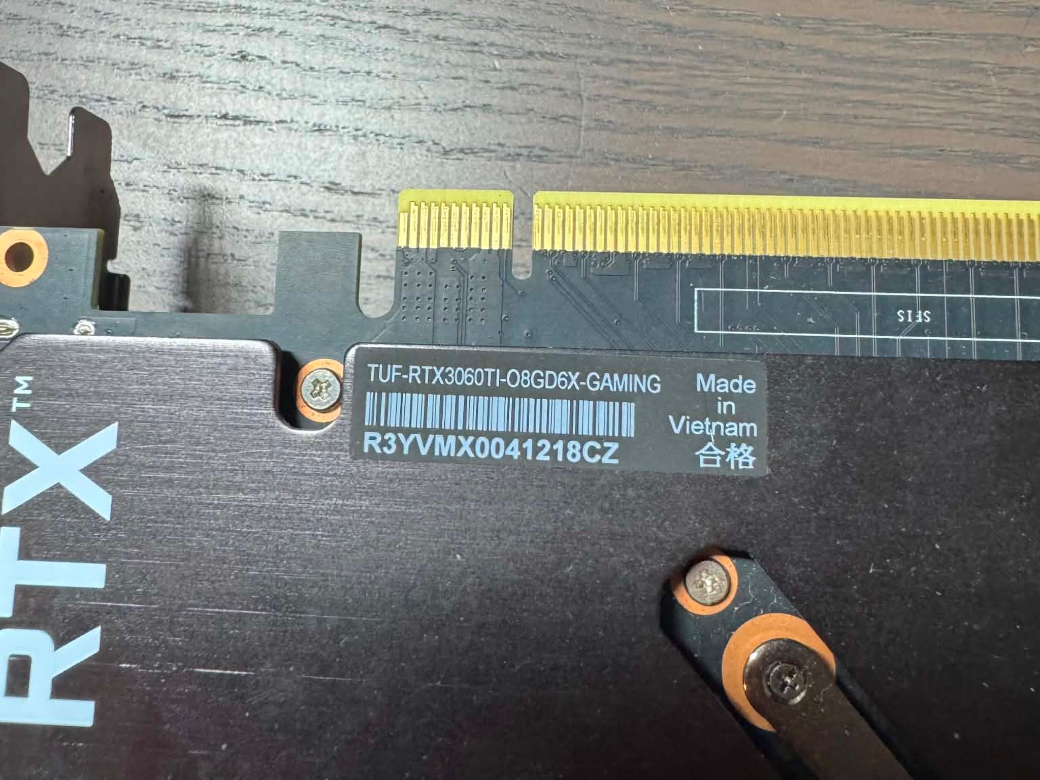Asus GeForce RTX 3060 Ti TUF Gaming V2 OC 8GB GDDR6 Graphics Card