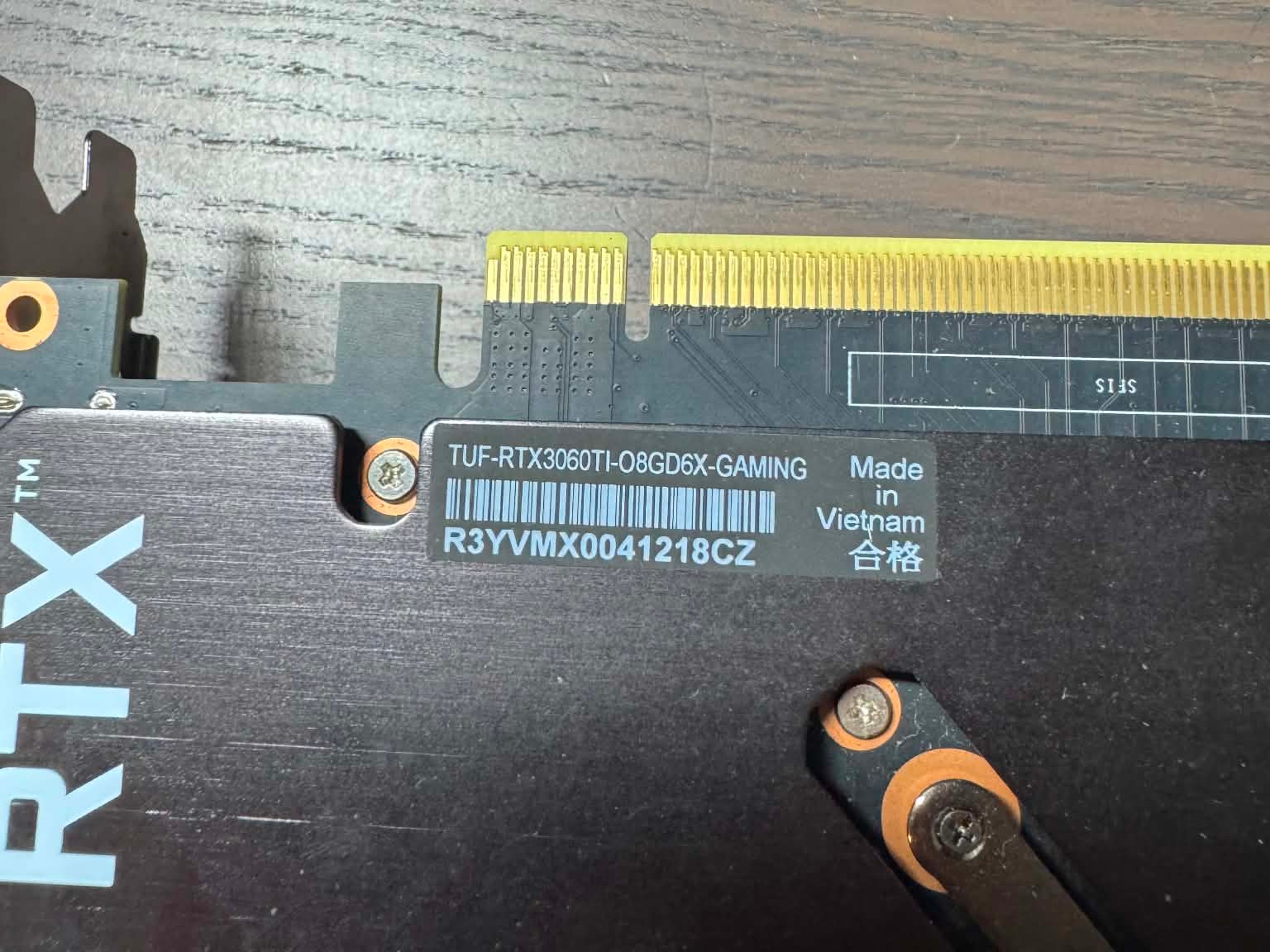 Asus GeForce RTX 3060 Ti TUF Gaming V2 OC 8GB GDDR6 Graphics Card