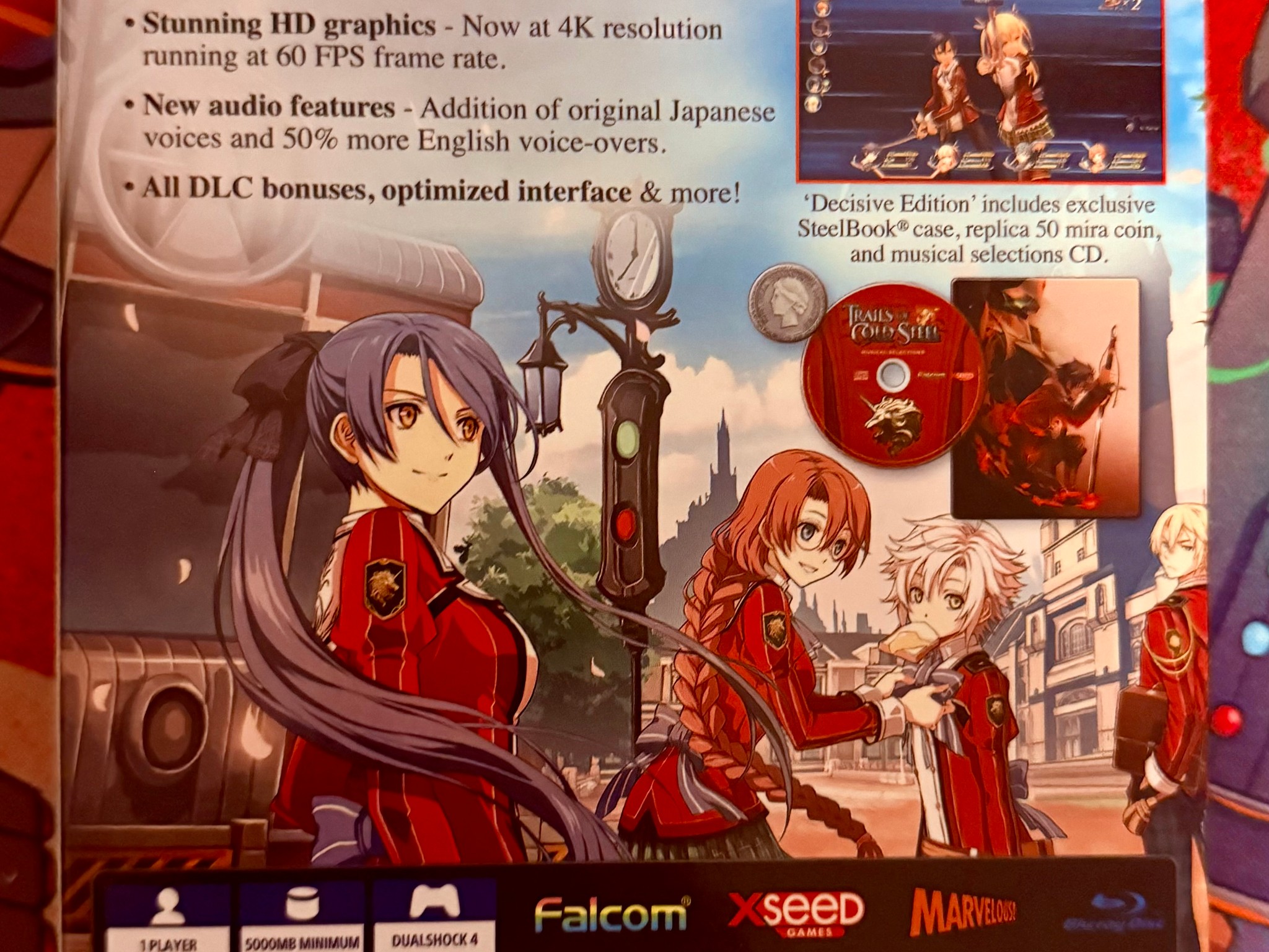 The Legend of Heroes Trails of Cold Steel 1 & 2 Decisive Relentless Edition PS4 | CIB
