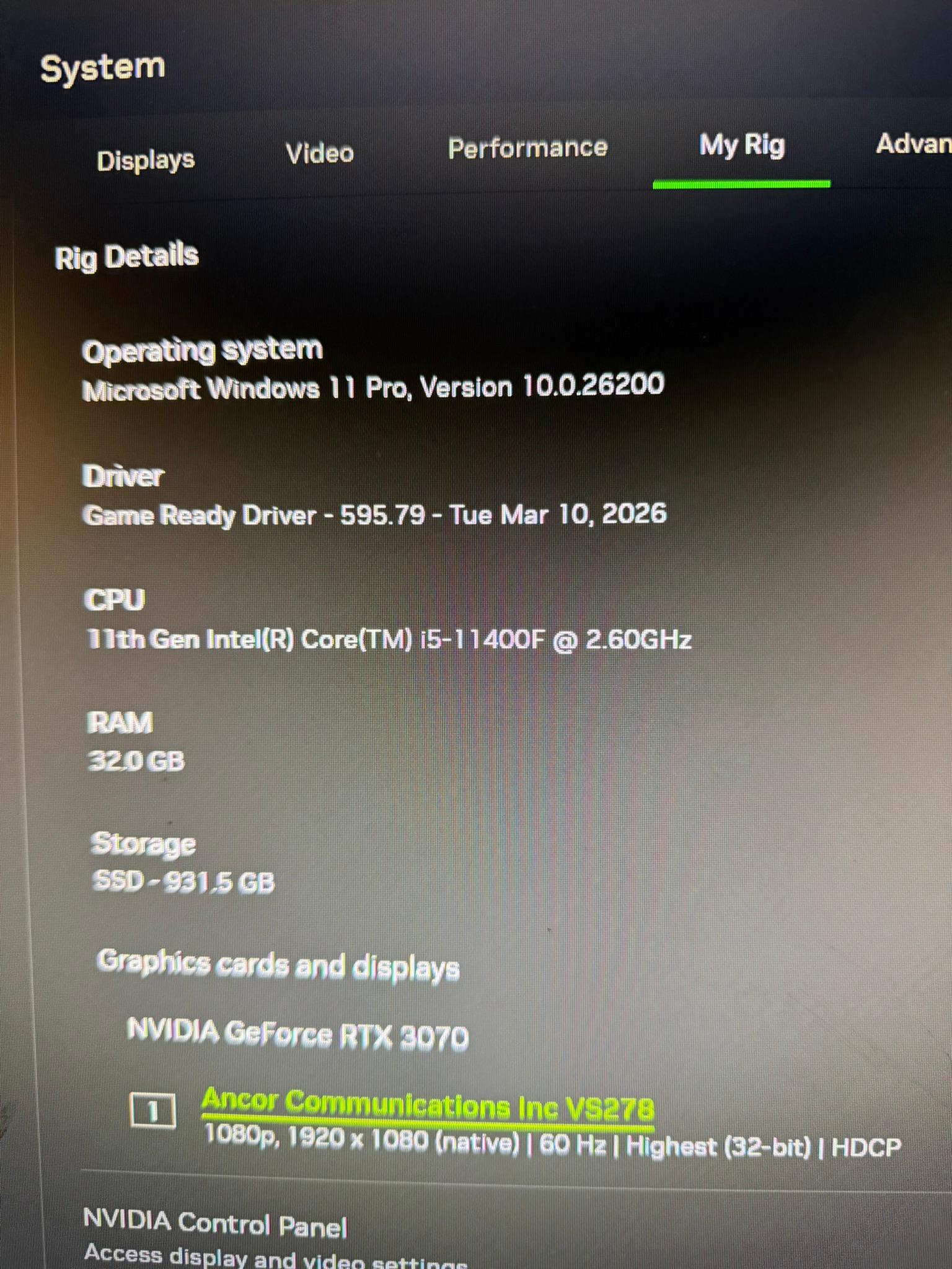 1440p Baddie | RTX 3070 | Intel i5 11400F | 32GB DDR4 | 1 TB M.2 SSD | WiFi