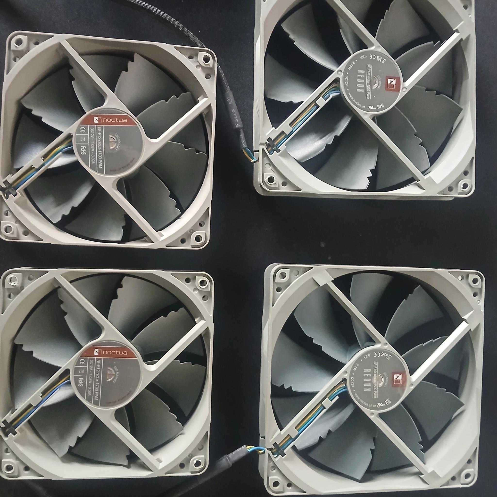 Sets of Noctua case fans 120mm and 140mm