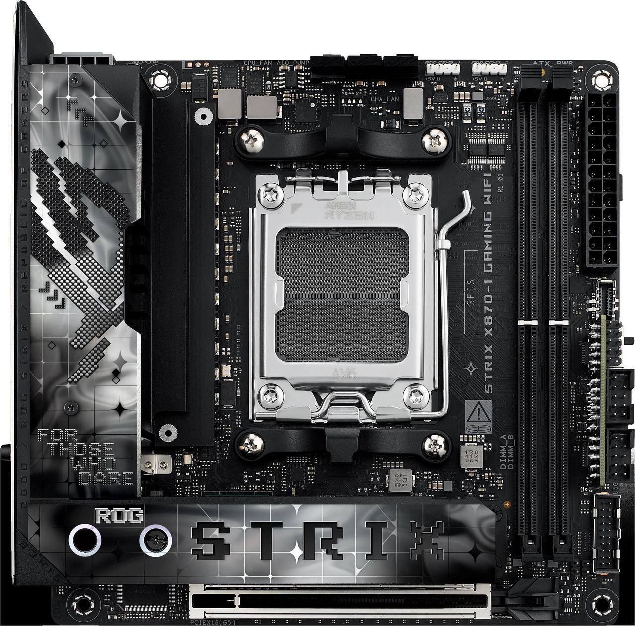 ASUS ROG STRIX X870-I GAMING WIFI AMD AM5 X870 Mini ITX Desktop Motherboard