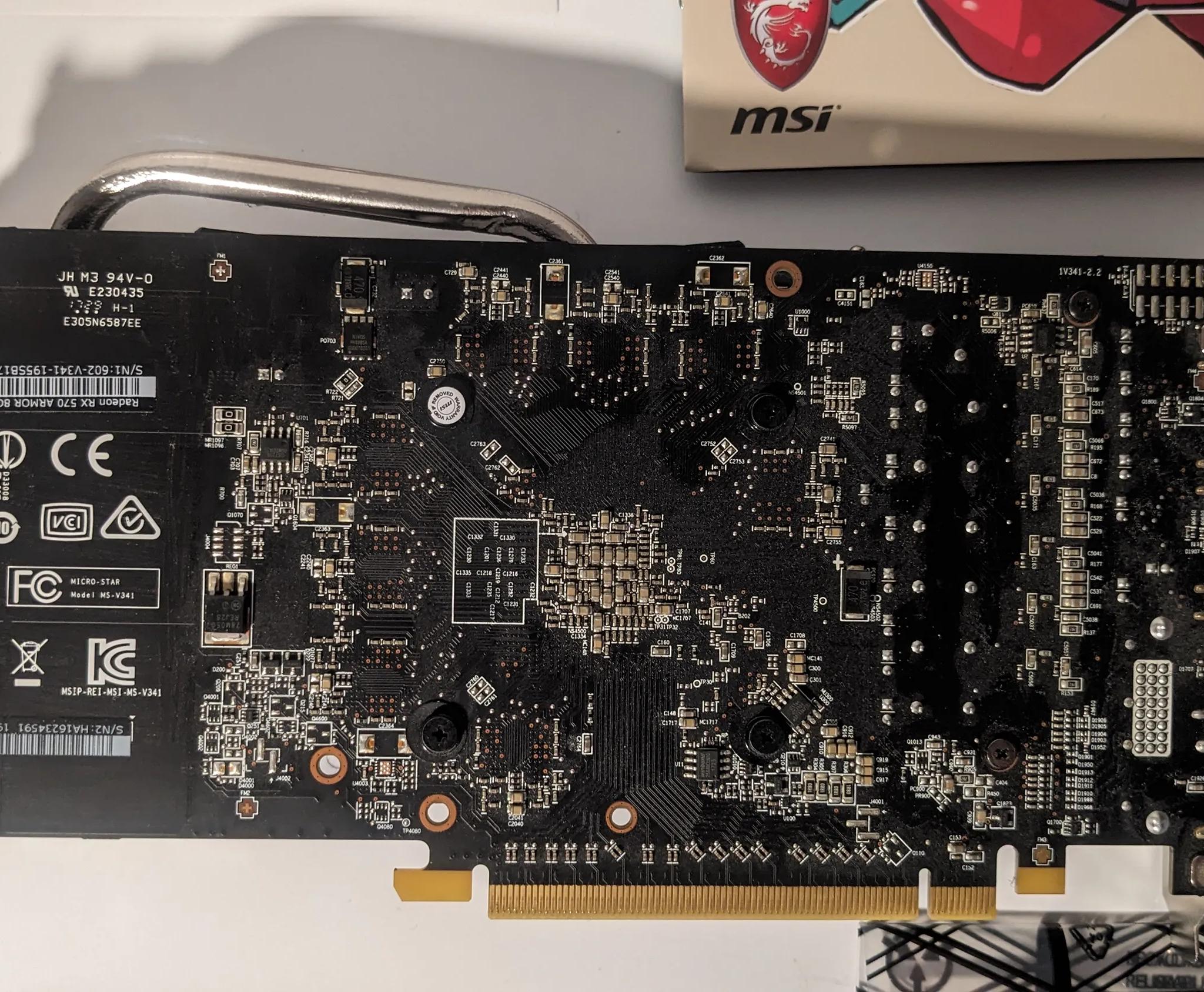 MSI Radeon Armor Rx 570 8GB
