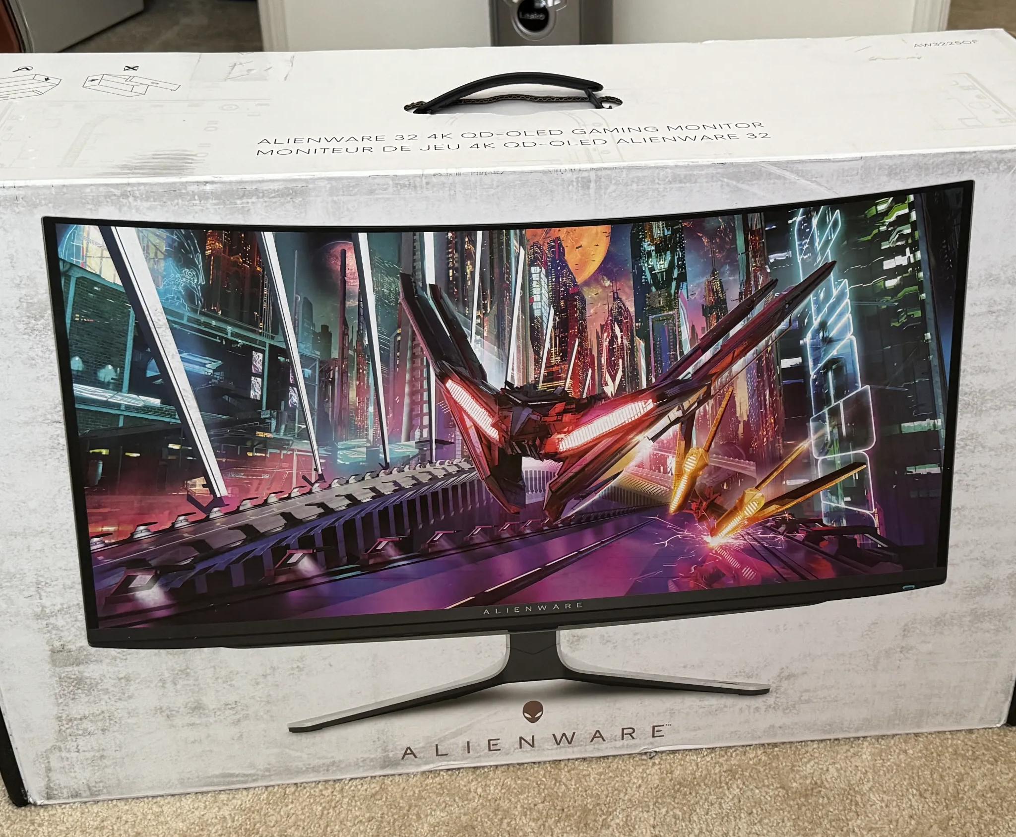 Dell Alienware 32 inch (31.5in) QD-OLED 4K 240Hz monitor AW3225QF - lightly used with original box