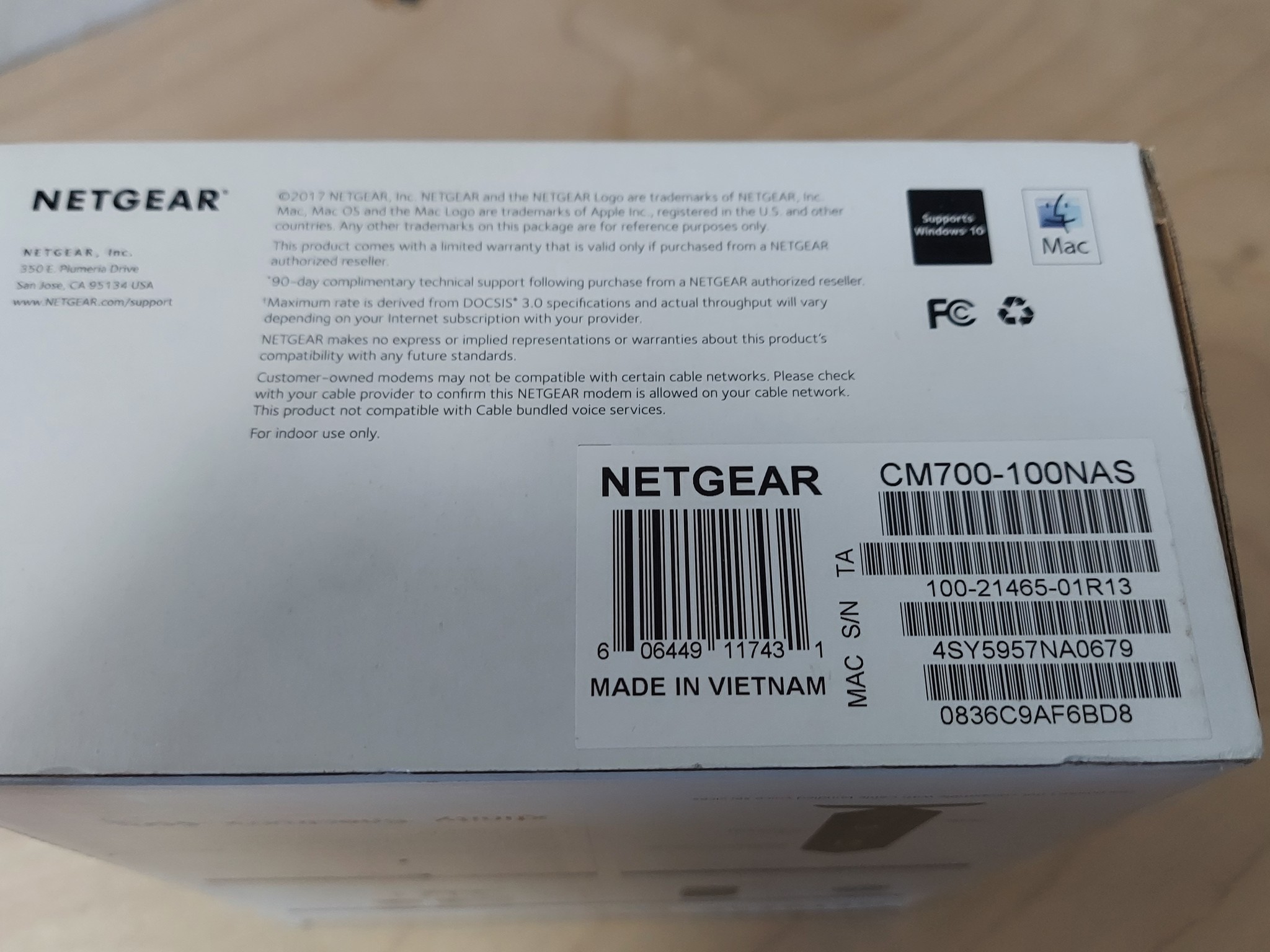 NETGEAR Cable Modem CM700 - Compatible with All Cable Providers Xfinity, Spectrum, Cox | DOCSIS 3.0