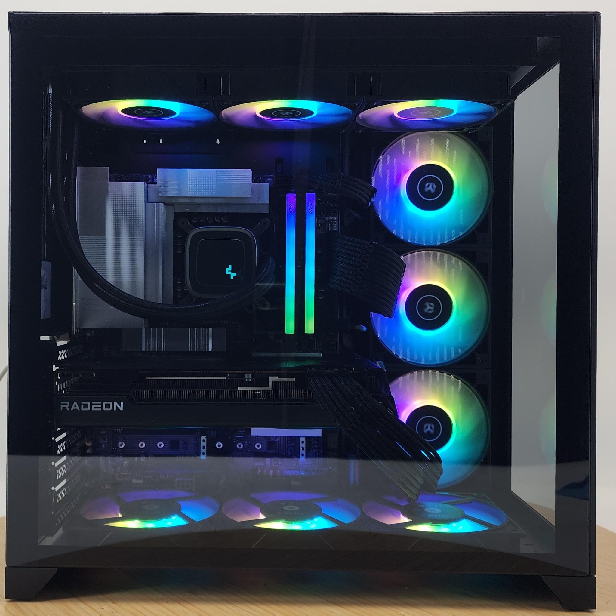 Gaming PC Ultra 7 265KF 32GB RAM 2TB SSD RX 7800 XT 16GB Windows 11 Computer