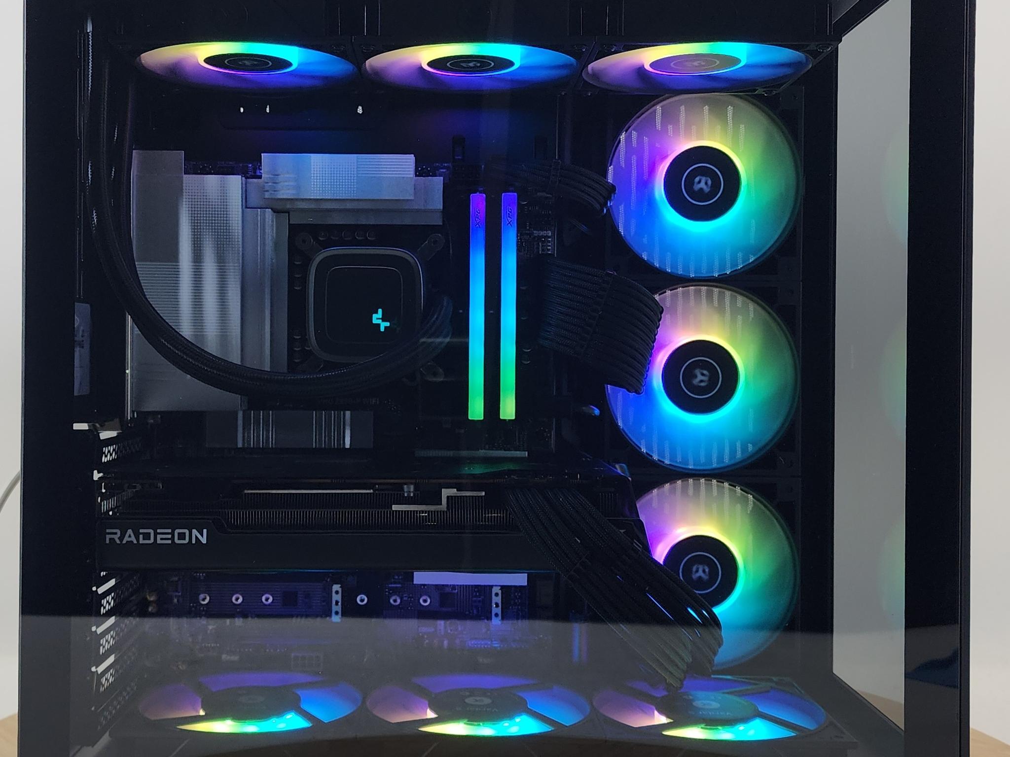 Gaming PC Ultra 7 265KF 32GB RAM 2TB SSD RX 7800 XT 16GB Windows 11 Computer