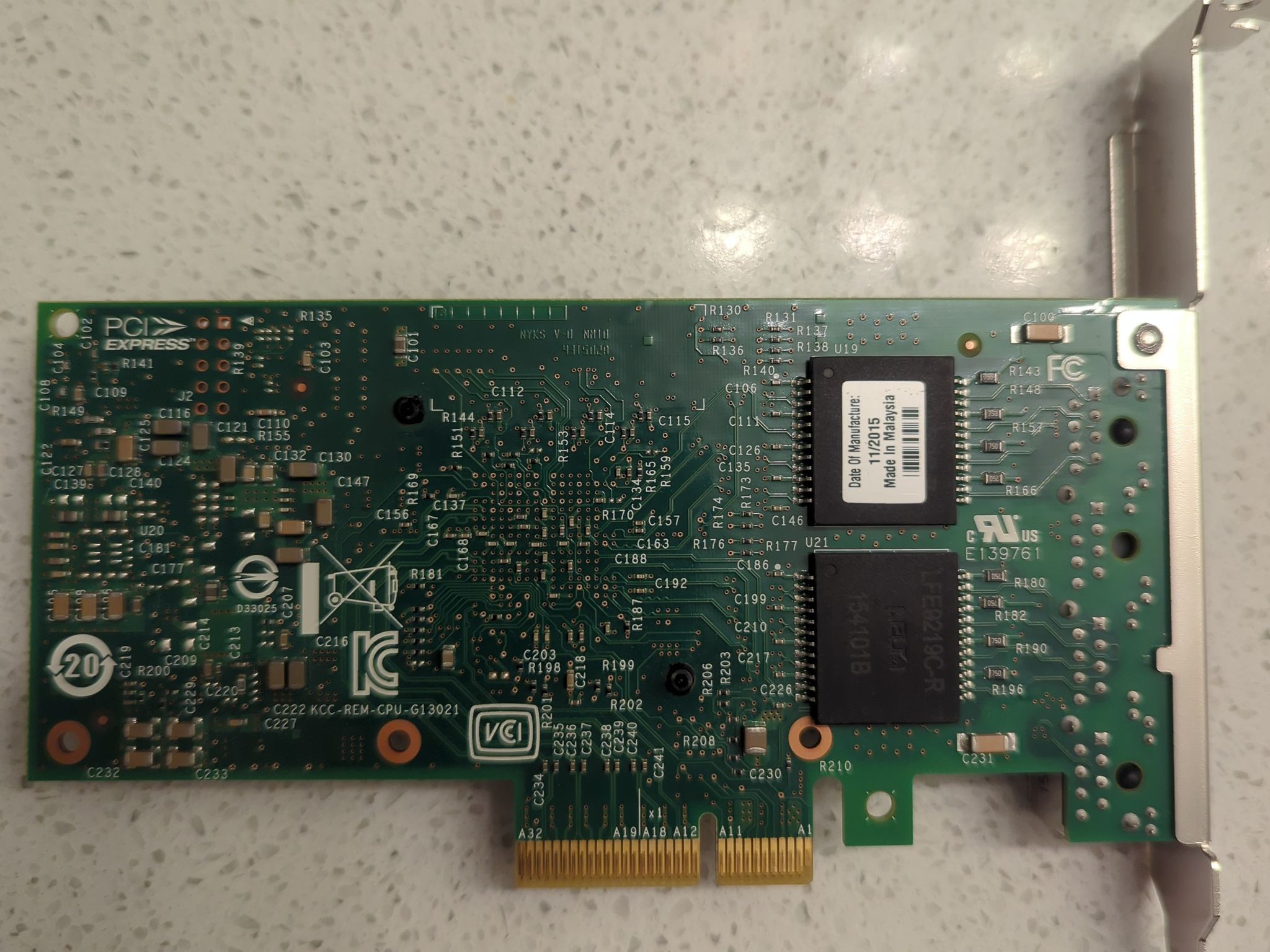 Intel i350 4 Port 1Gbps Adapter with Standard & Low Profile Brackets