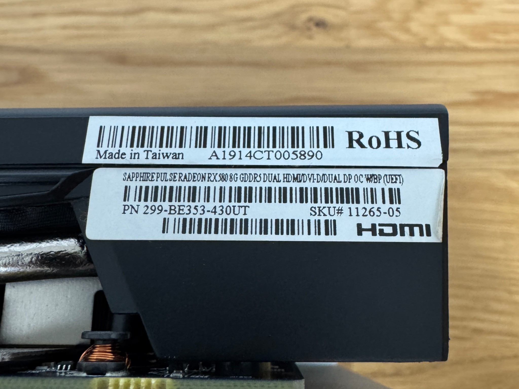 SAPPHIRE Pulse Radeon RX 580 8GB GDDR5 Graphics Card