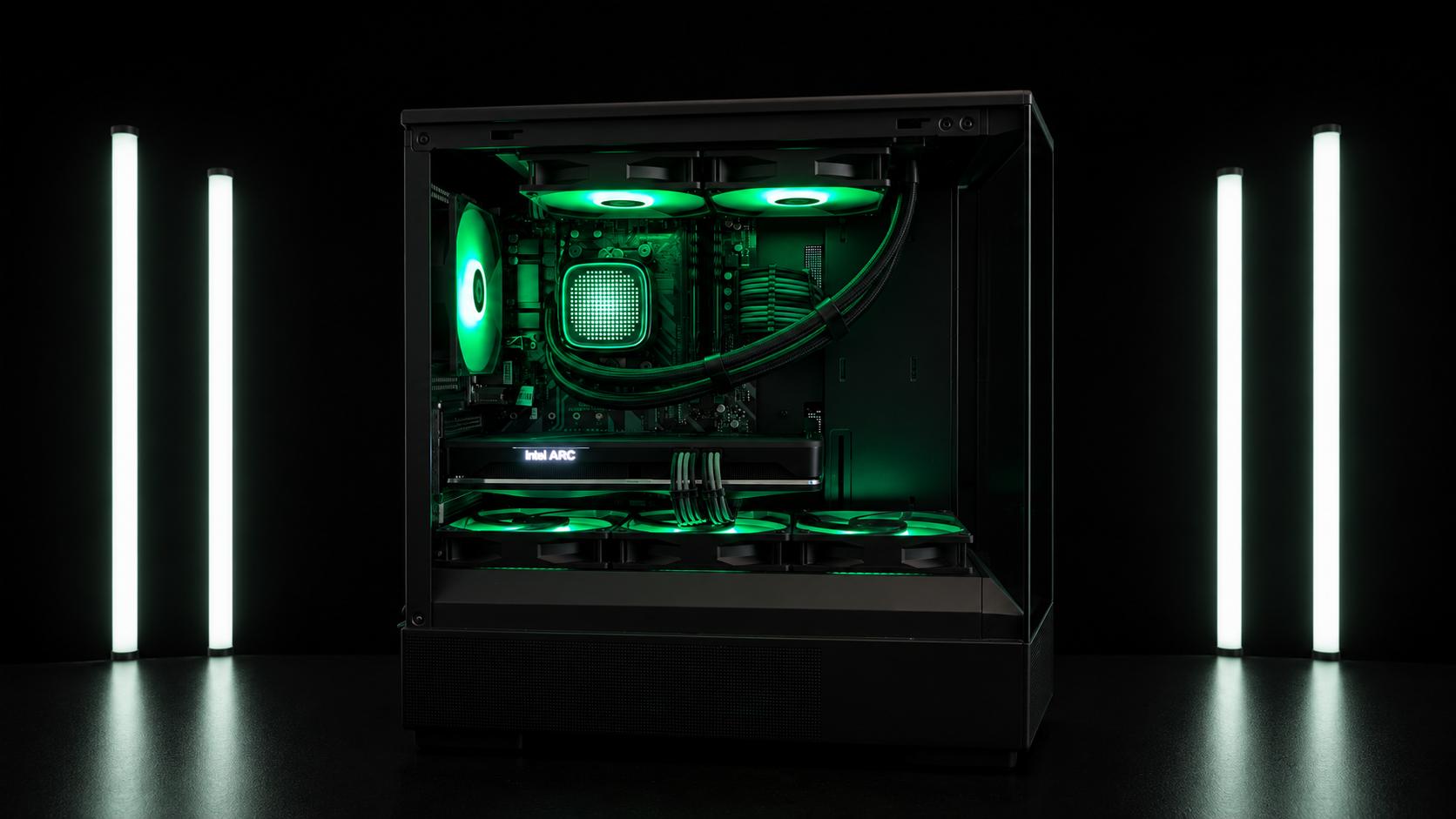 💫Quasar💫| Mid-Range Gaming PC | Arc a750 | Ryzen 5 3600 | 2+ TB | Liquid Cooled