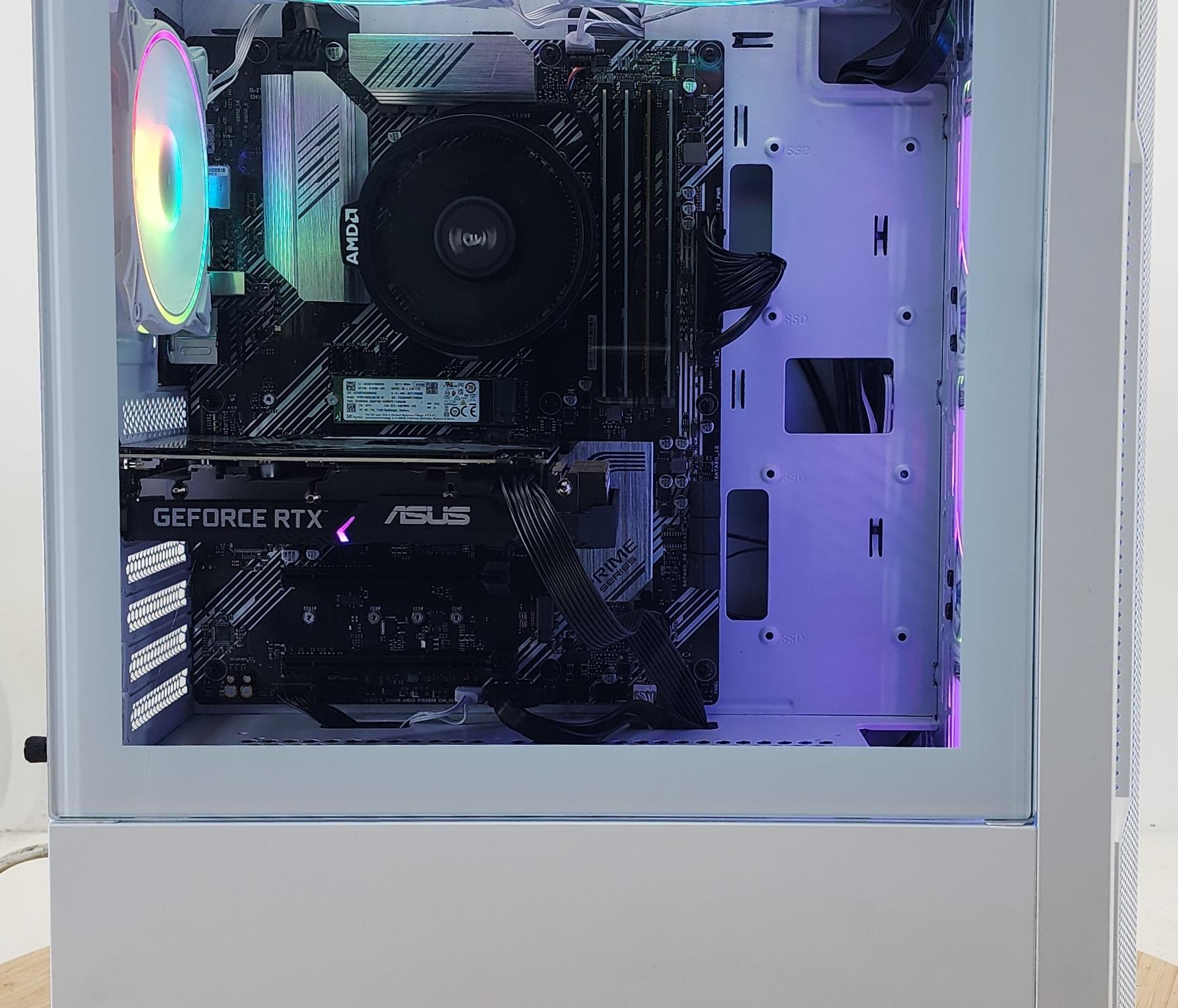 Gaming PC Ryzen 5 5500 16GB RAM 512GB SSD RTX 3060 8GB Windows 11 Computer