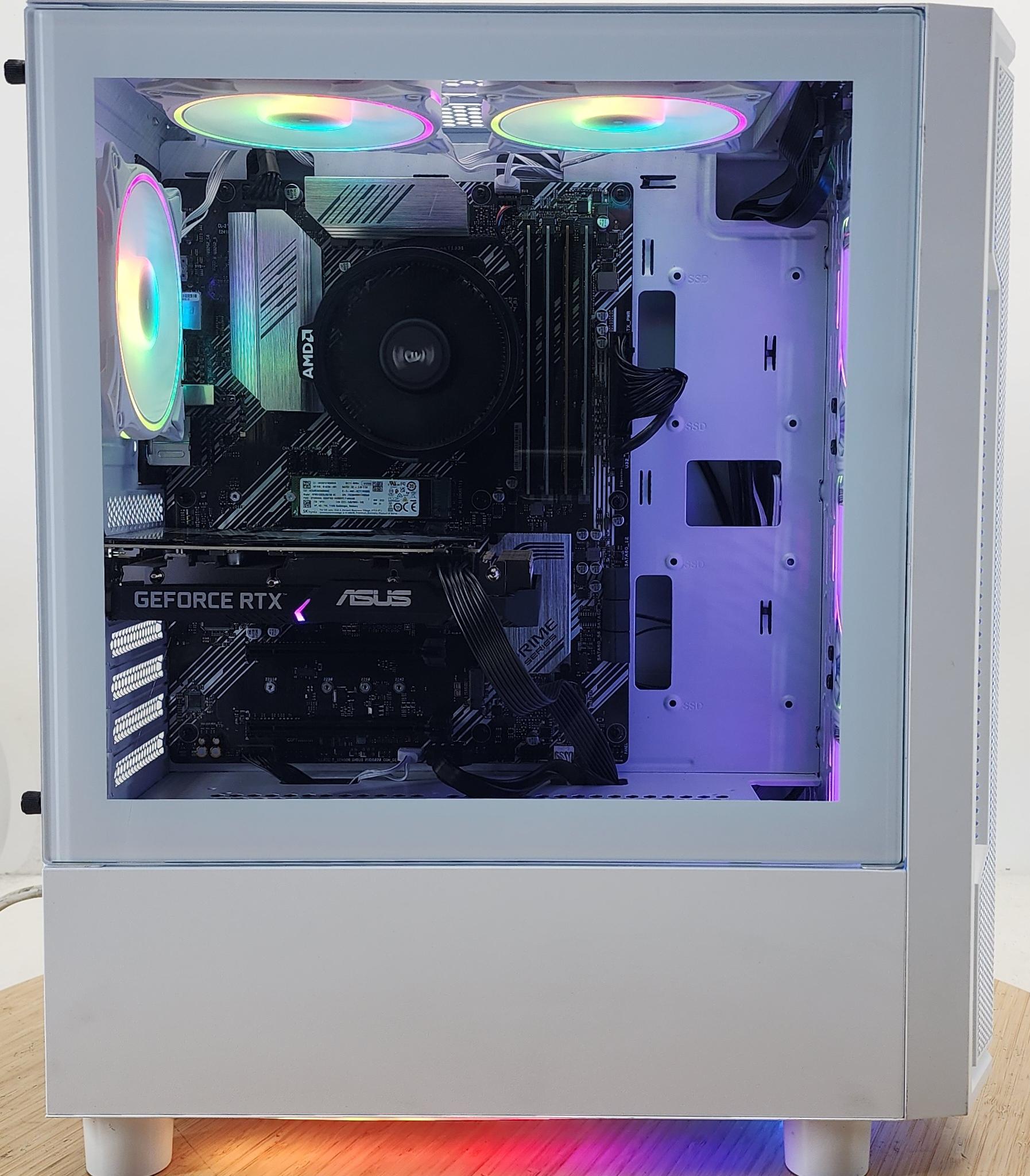Gaming PC Ryzen 5 5500 16GB RAM 512GB SSD RTX 3060 8GB Windows 11 Computer