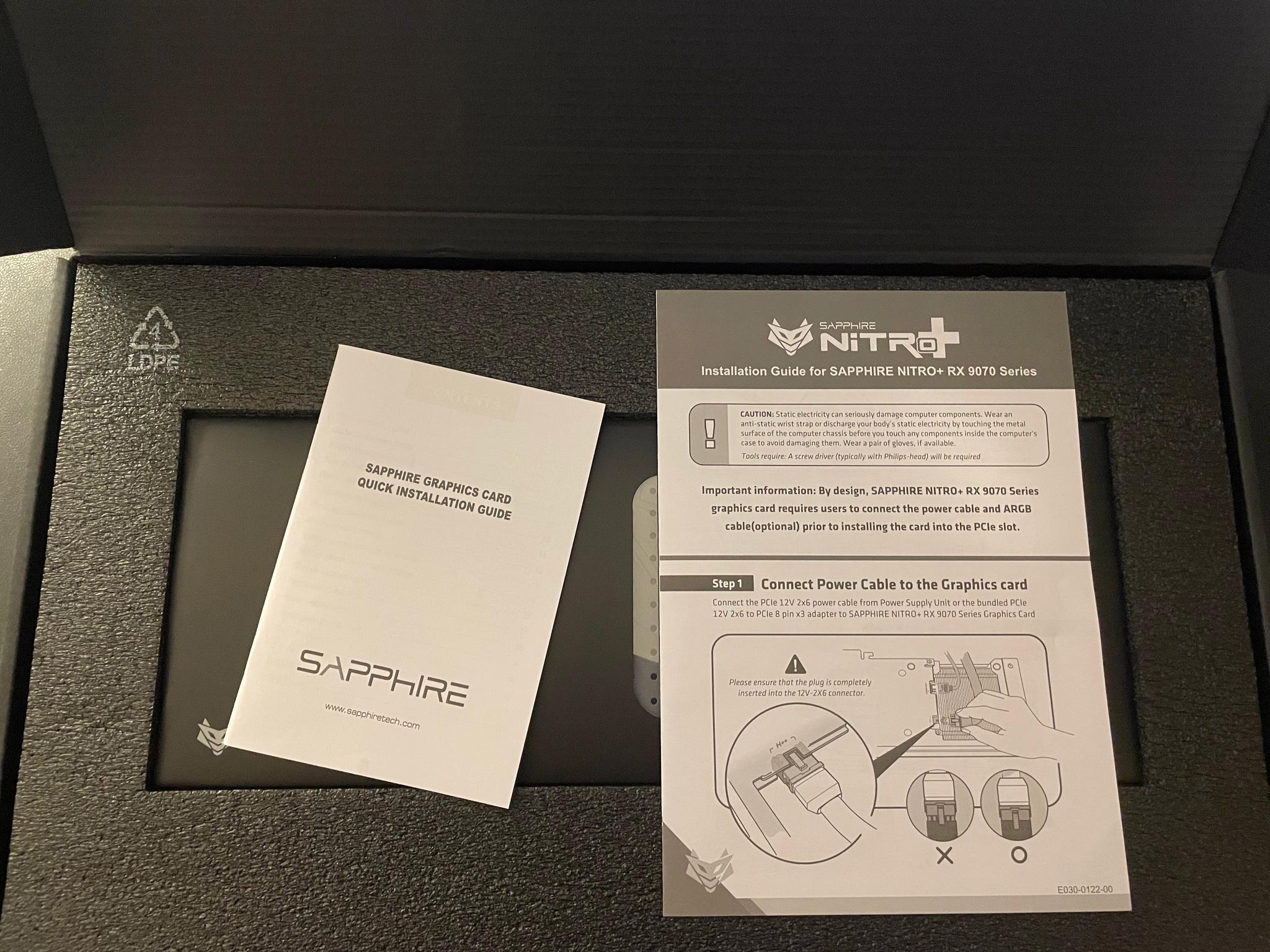AMD Sapphire Nitro+ 9070xt 16GB GDDR6