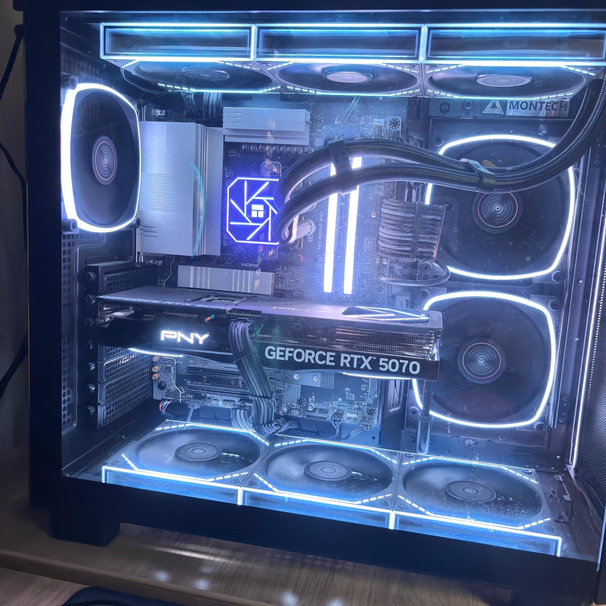 GeForce RTX 5070 Custom Gaming PC - Ryzen 5 9600X, 32GB RAM, 1TB NVMe SSD