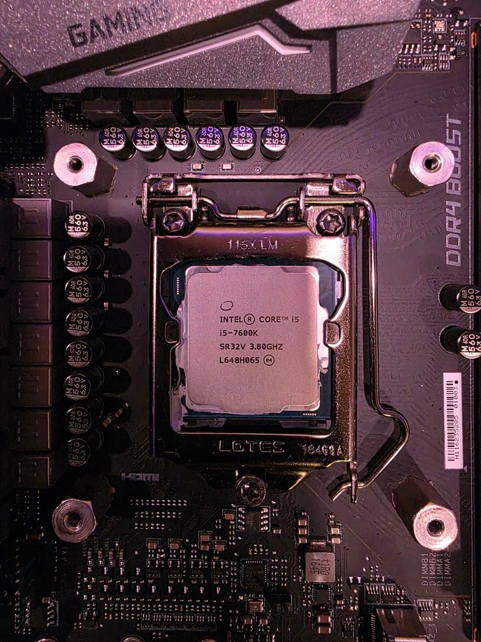 MSI Z270 Gaming M7 | Intel Core i5 7600K w/ CPU Cooler | No RAM