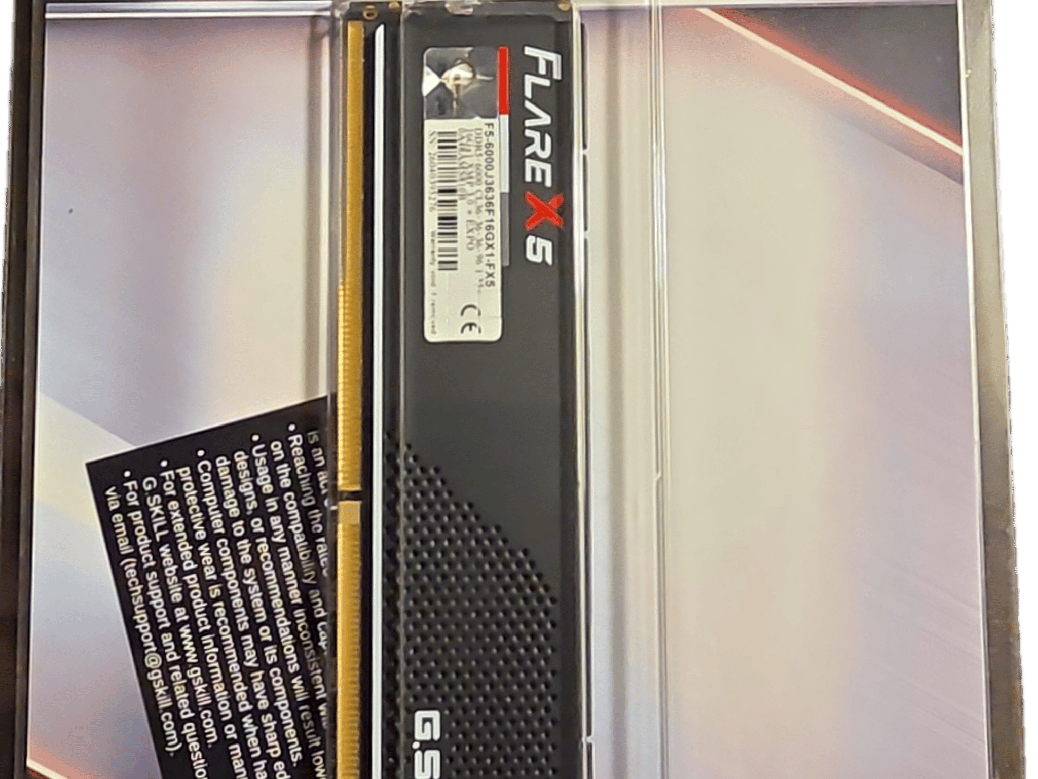 G.Skill Flare X5 16GB DDR5-6000 CL36 (1x16GB) – New, Open Box