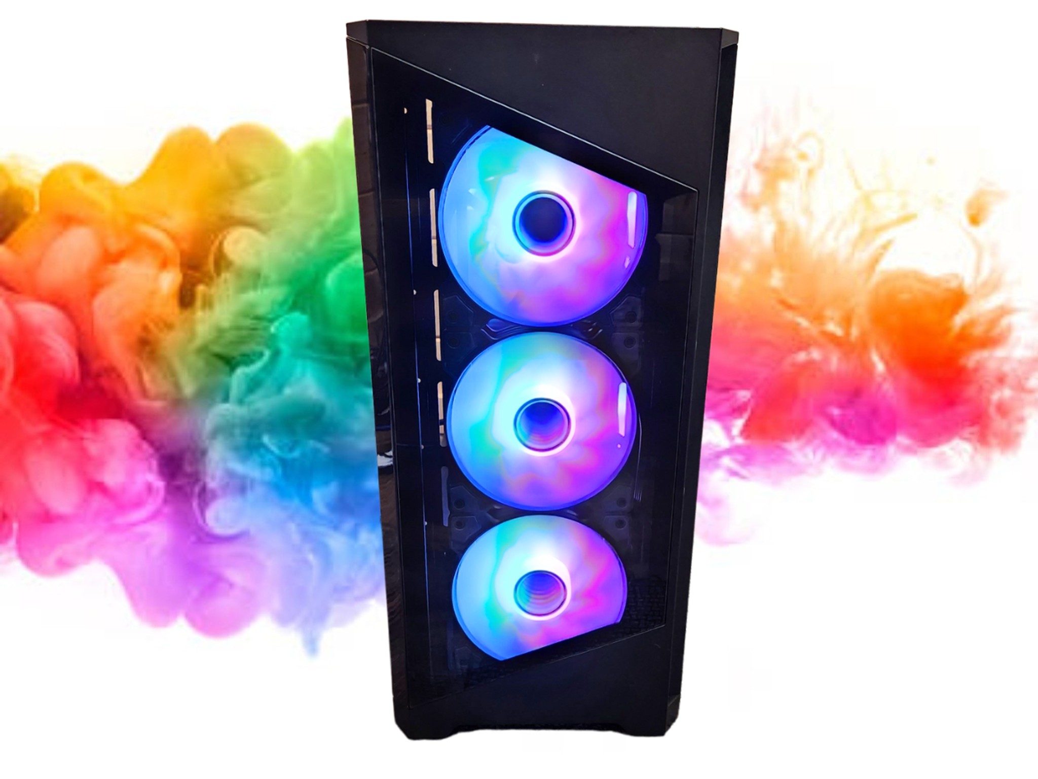 SALE: RTX 3060 TI + i5 11400 + 16GBs DDR4 RAM + 512GB SSD + 7 RGB Fans ( Black RGB Gaming PC )