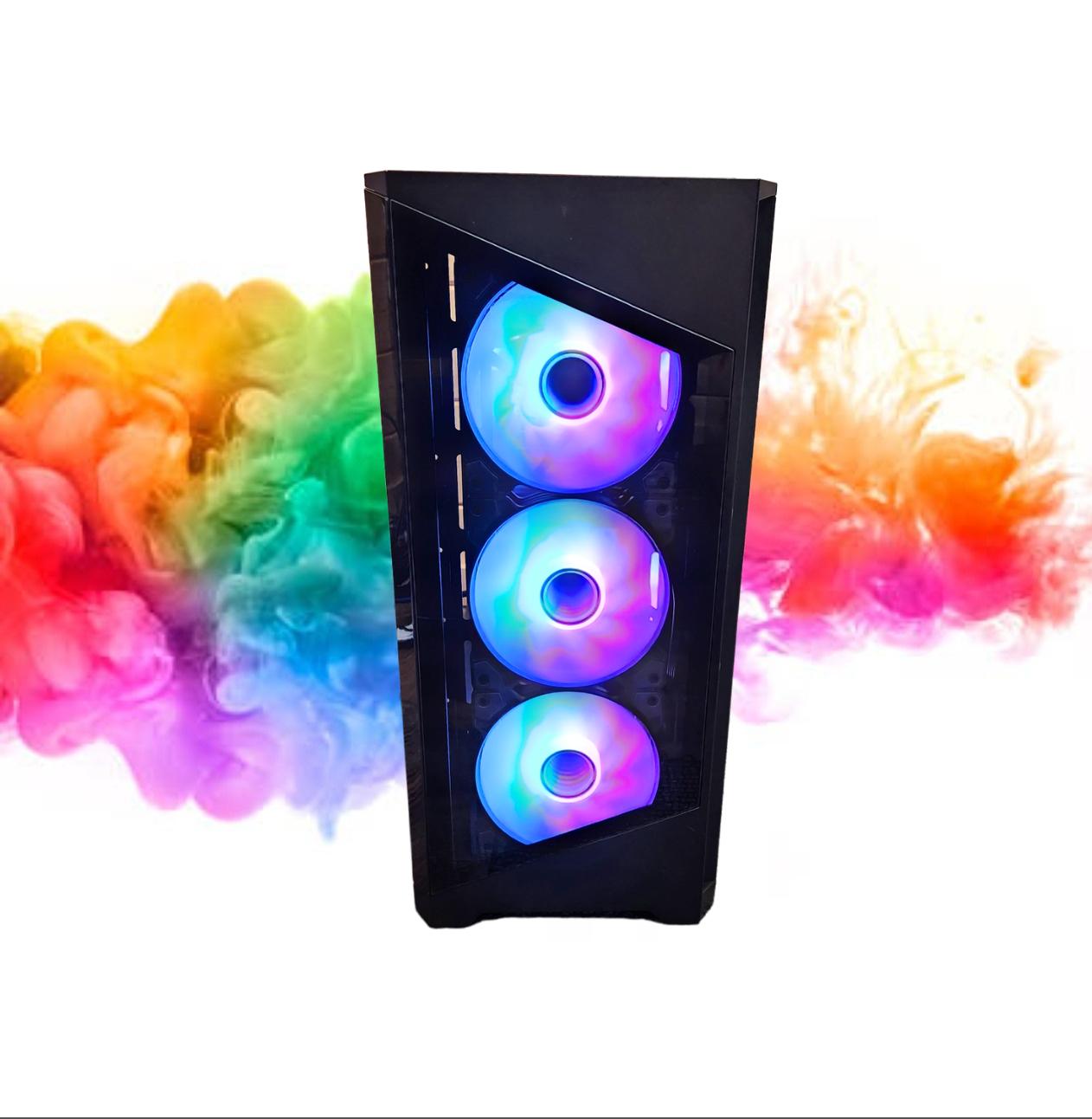 SALE: RTX 3060 TI + i5 11400 + 16GBs DDR4 RAM + 512GB SSD + 7 RGB Fans ( Black RGB Gaming PC )