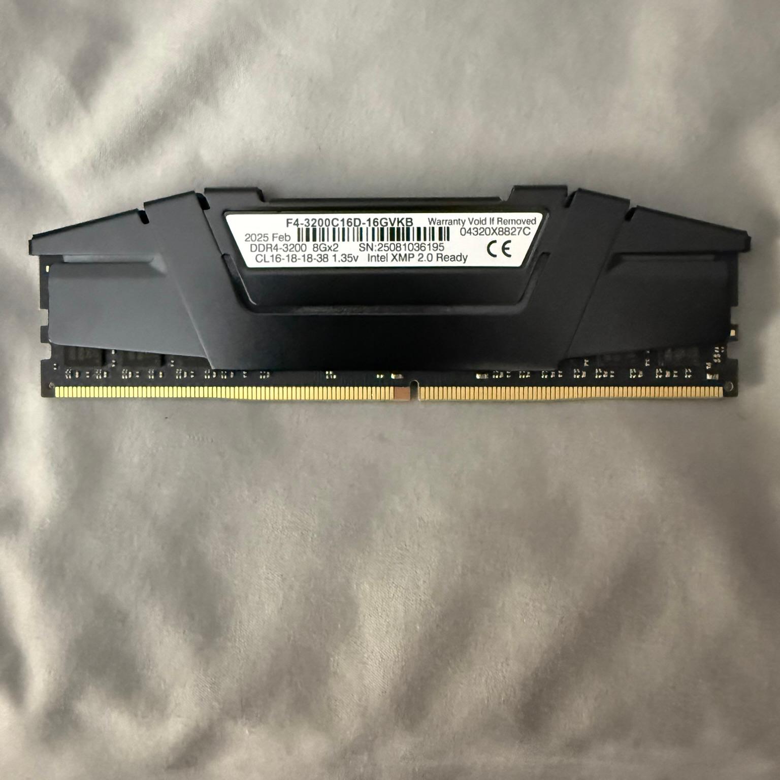 G.SKILL Ripjaws Series 16GB (2 x 8GB) 260-Pin DDR4-3200