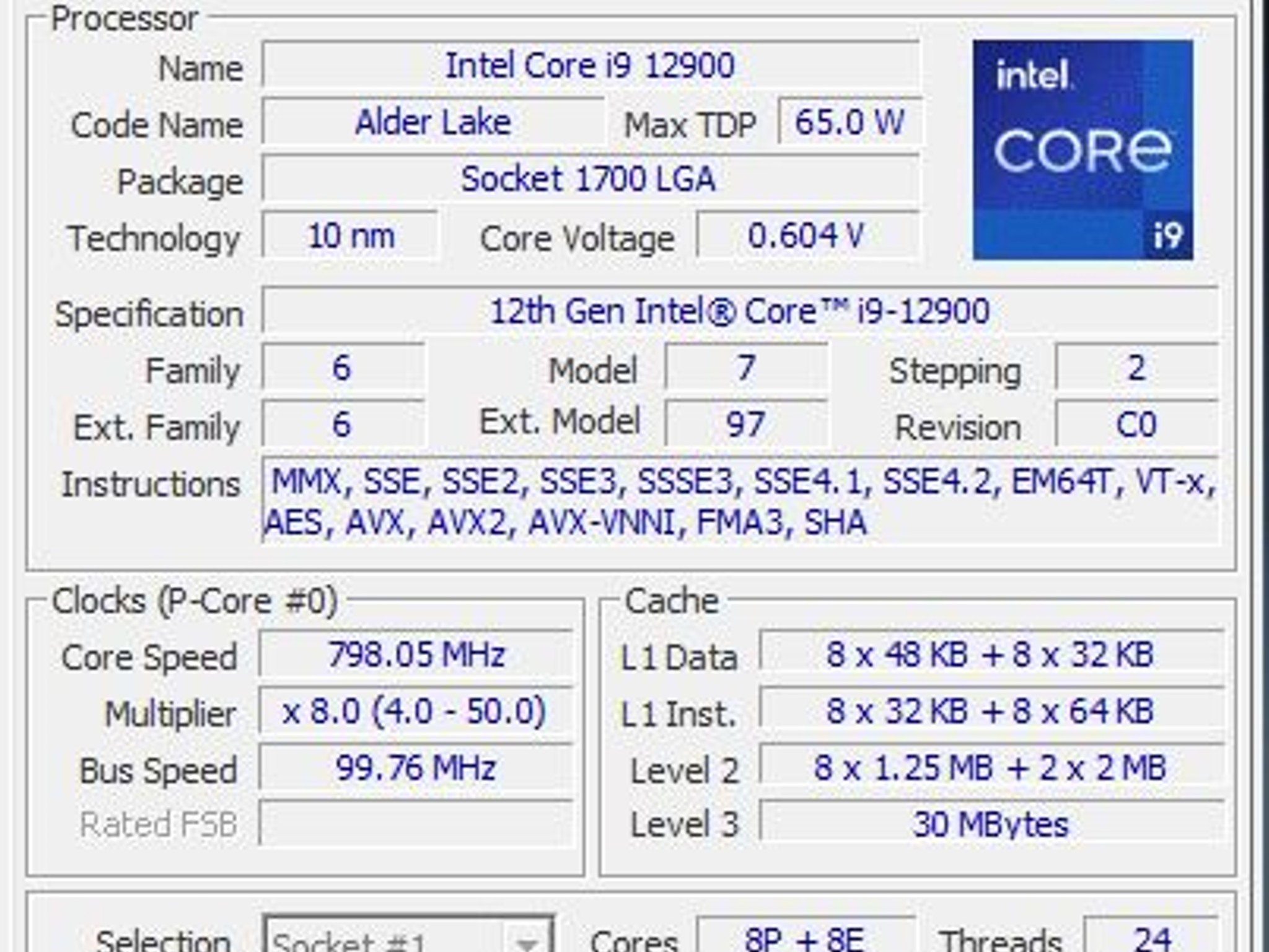 Intel Core i9-12900 16-Core 24-Thread LGA1700 CPU | Tested | UHD 770