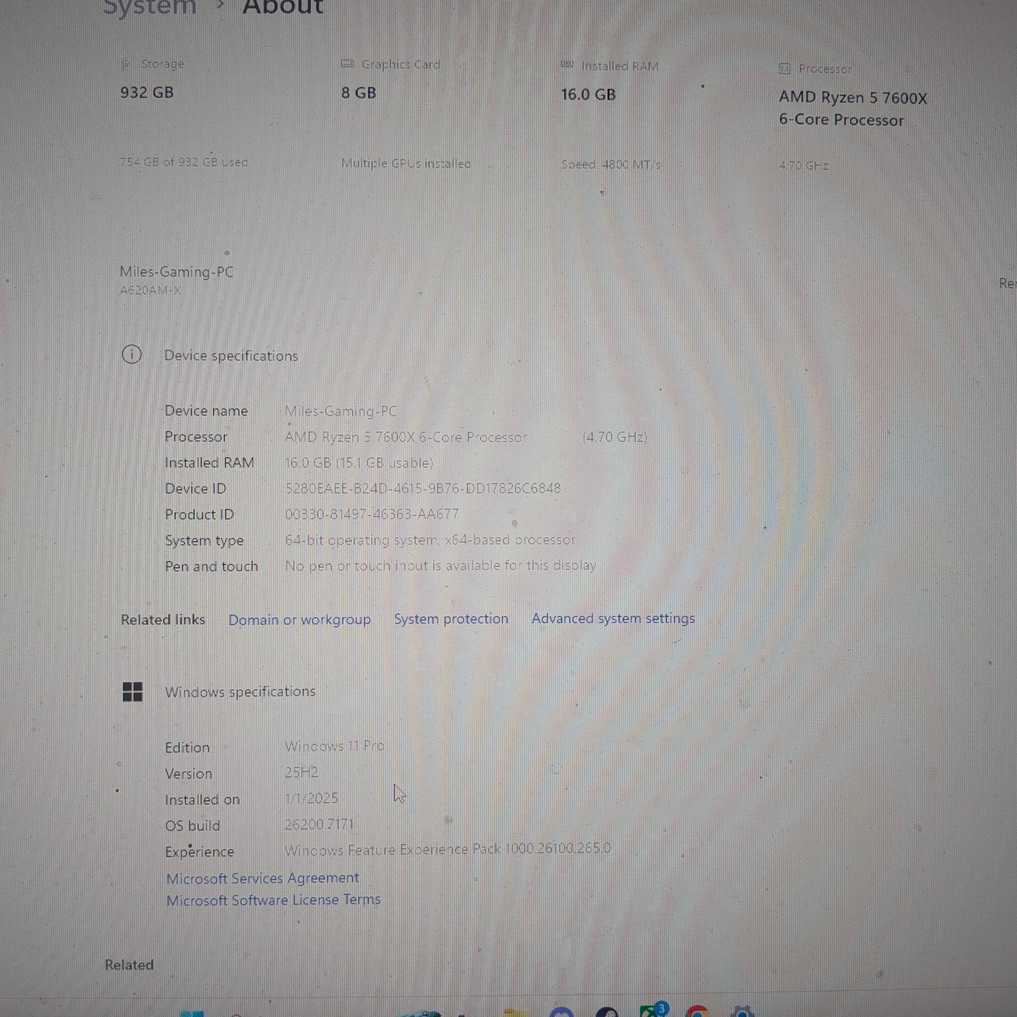 Radeon RX 7600 Custom Gaming PC - Ryzen 5 7600