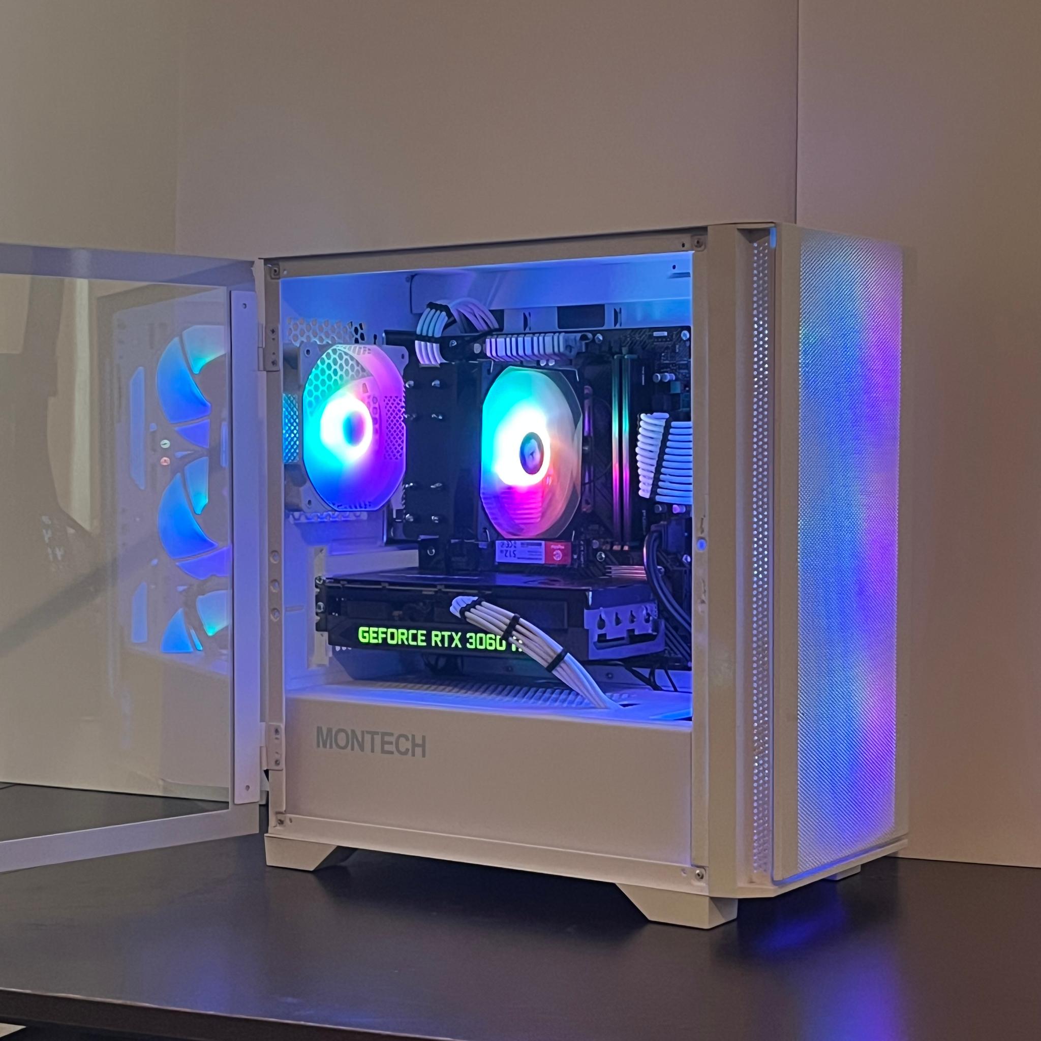 ⚫️⚪️Budget Gamer (ARGB) |Ryzen 5|32GB DDR4|3060 TI|512GB NVME SSD|Window 11 |Wifi and BT