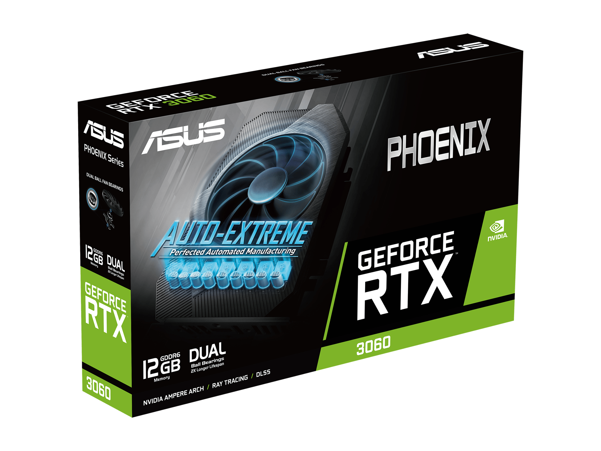 ASUS Phoenix GeForce RTX 3060 12GB LHR GDDR6 Graphics Card PH-RTX3060-12G-V2