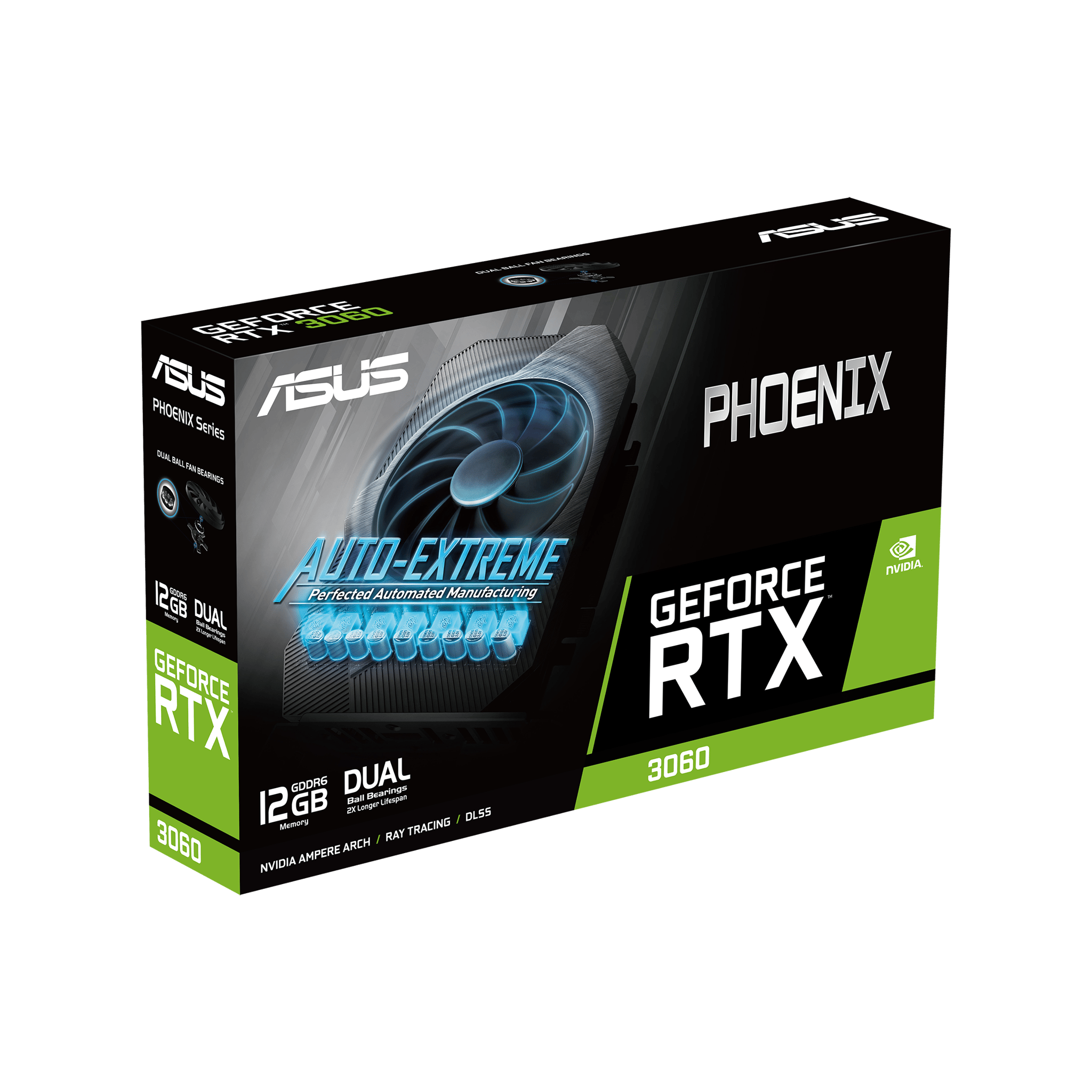 ASUS Phoenix GeForce RTX 3060 12GB LHR GDDR6 Graphics Card PH-RTX3060-12G-V2