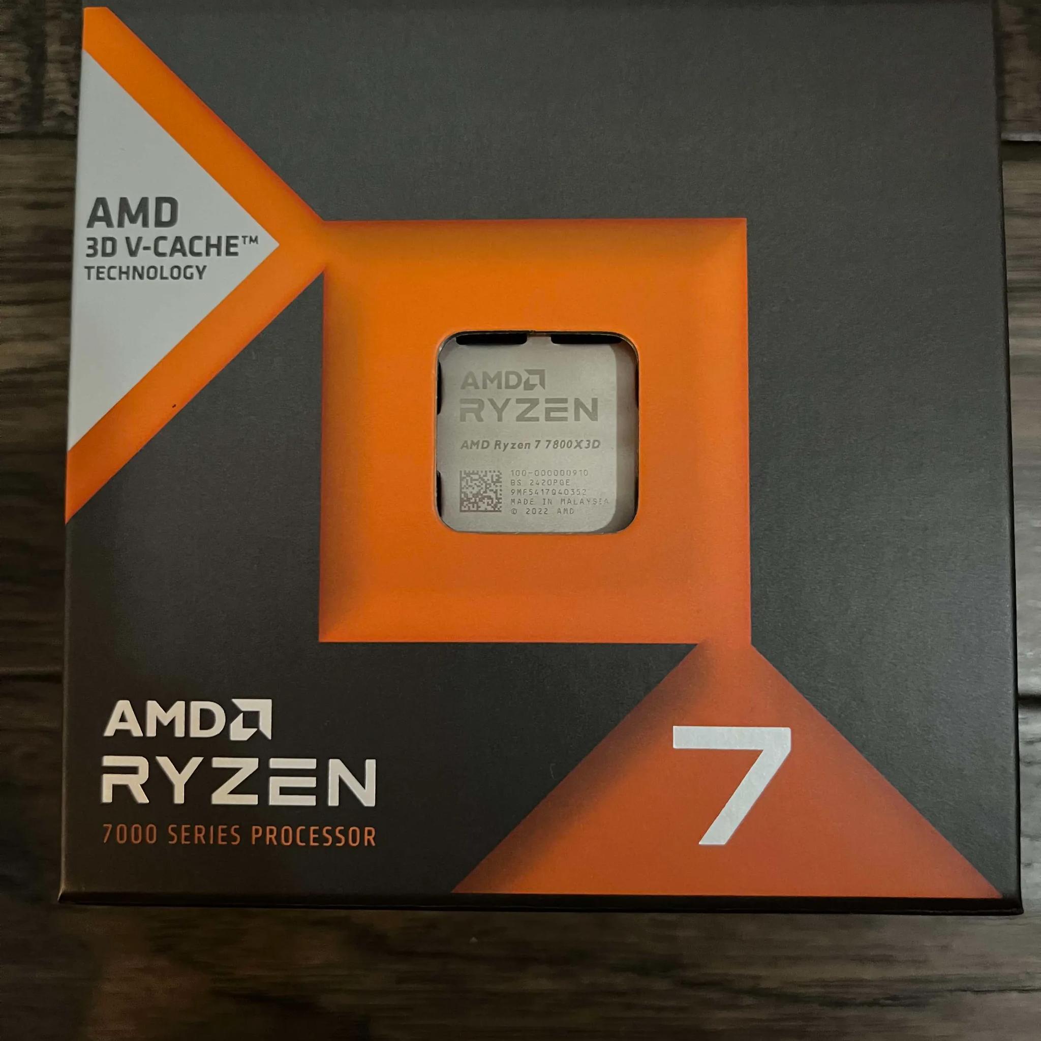 AMD 7800x3D CPU (Barely Used)