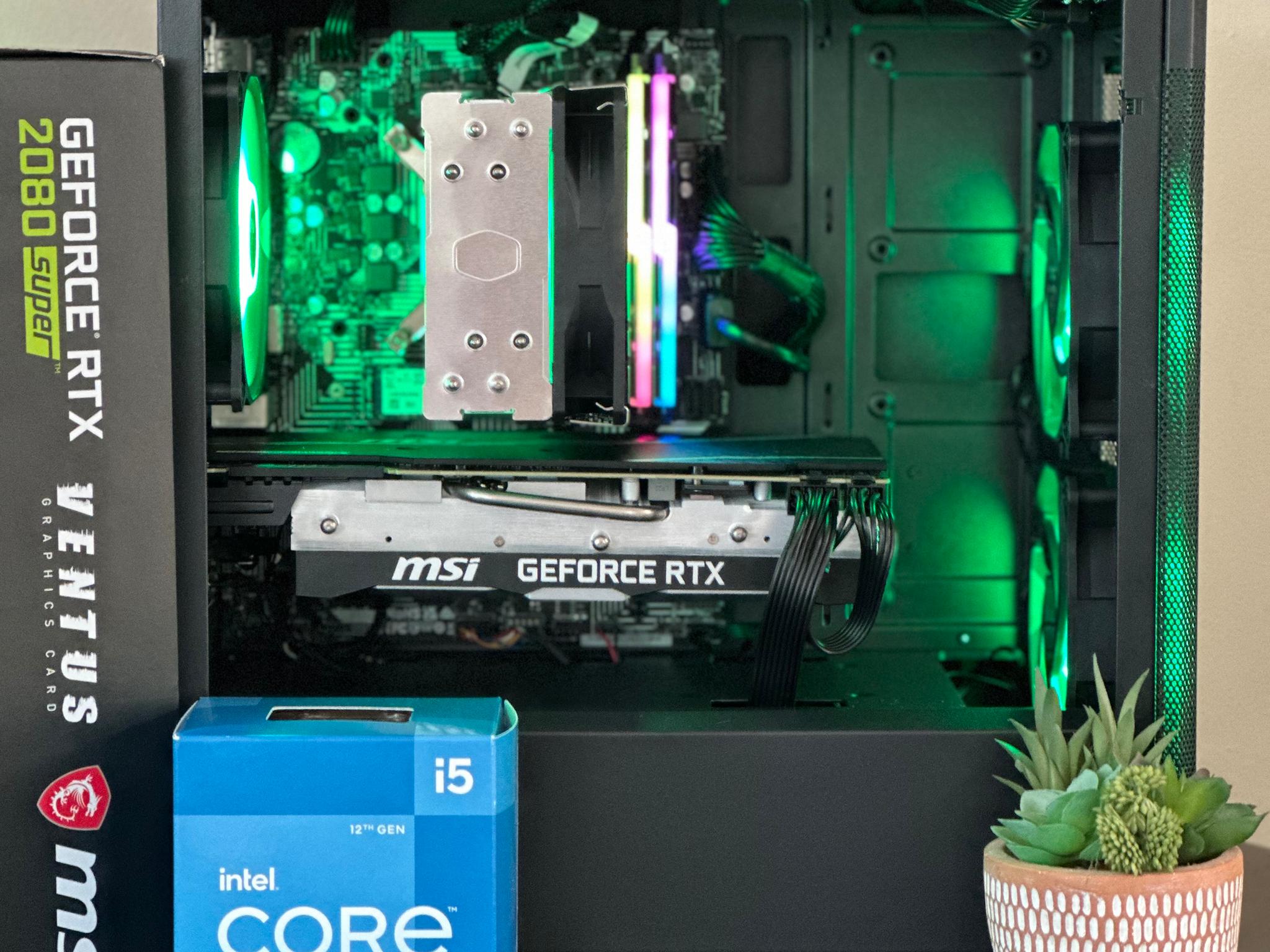 2080 Super Gaming PC | Intel i5 12400F | B760M | 16GB DDR4-3600 CL18