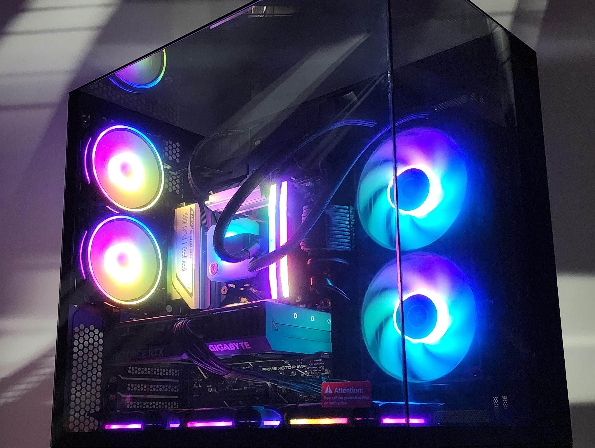 Gaming PC Ryzen 9 7900X 32GB RAM 1TB SSD RTX 4070 SUPER 12GB Windows 11 Computer