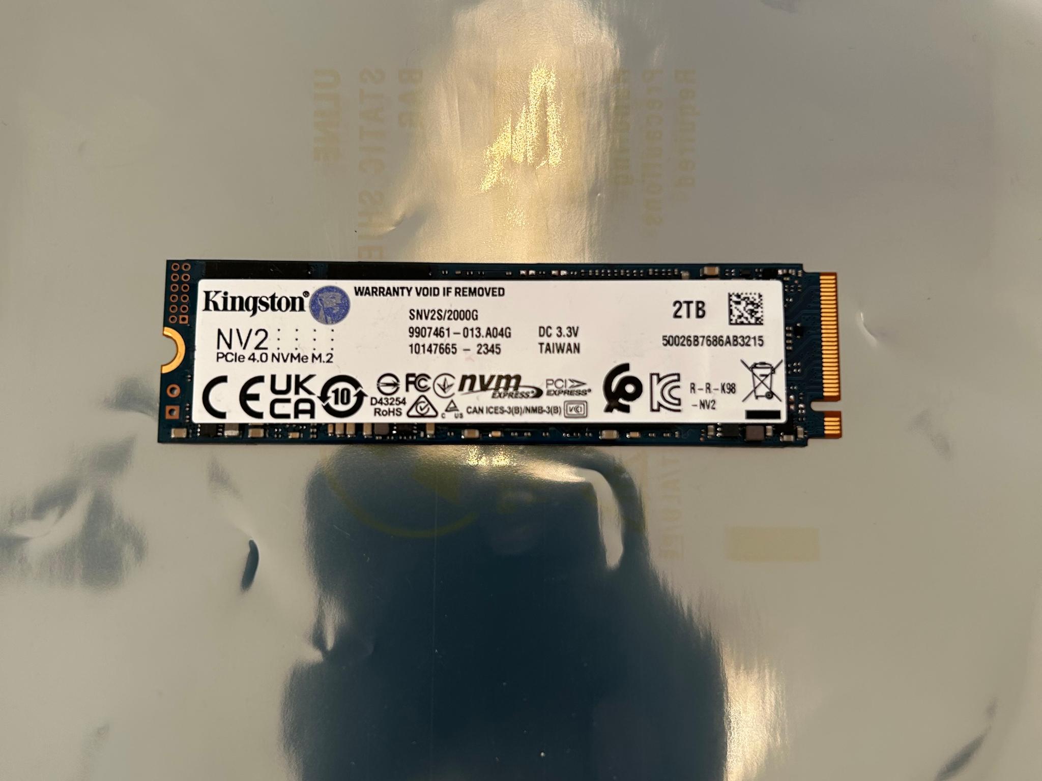 Kingston NV2 PCIe 4.0 NVMe M.2 SSD