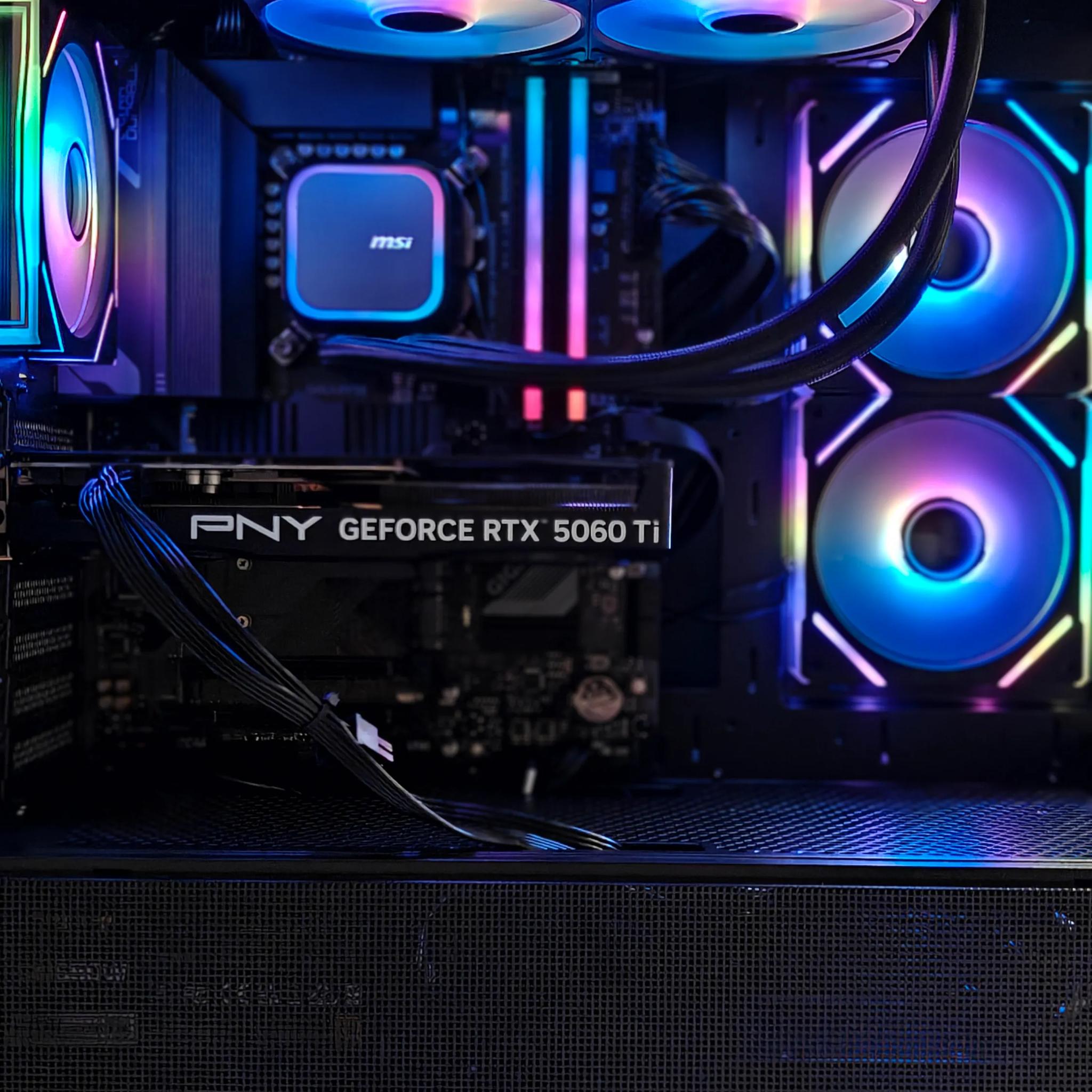 1440P - Nvidia GeForce RTX 5060 Ti 16GB - Intel Core i5 14600K - 32GB RAM - 1 TB PCIe Gen 4 SSD